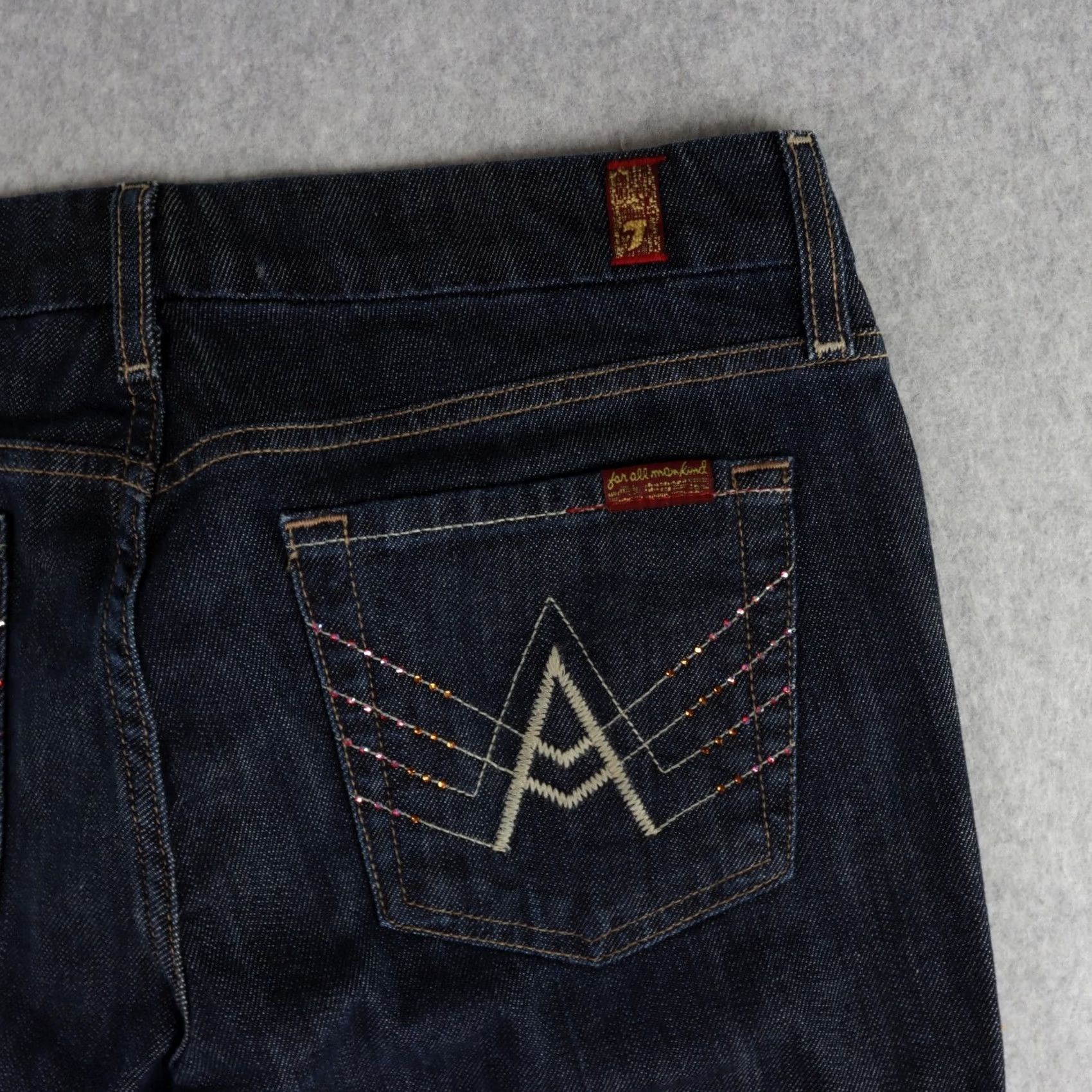 7 For All Mankind 7 For All Mankind Jeans Womens 29 Bootcut Denim Blue Pockets X: A Pocket Shirt? Size 29" - 3 Thumbnail