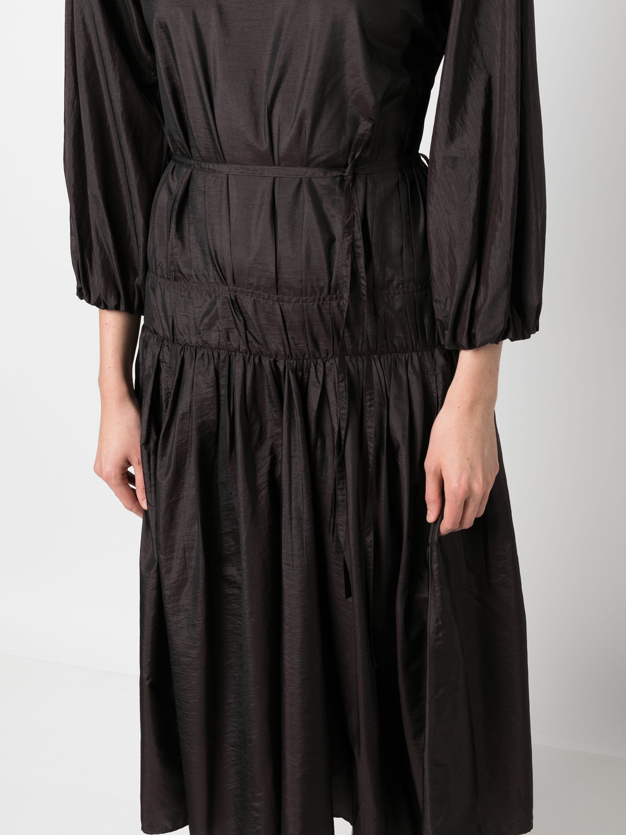 Jil Sander o1loc1c1124 Dress in Black Size L / US 10 / IT 46 - 5 Thumbnail