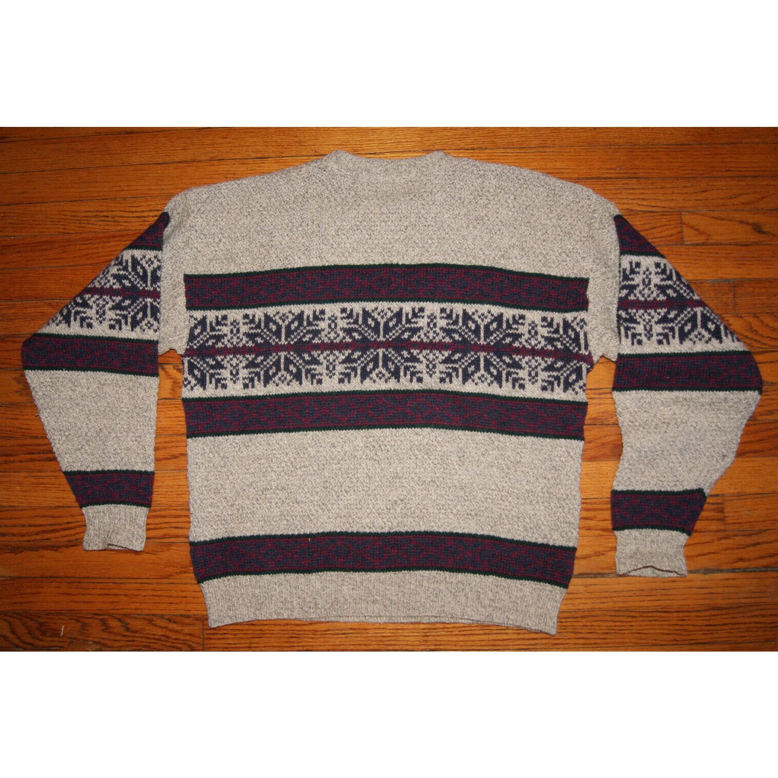 American Eagle Outfitters VTG American Eagle Snowflakes Fair Isle Sweater L USA Wool Size US L / EU 52-54 / 3 - 4 Thumbnail