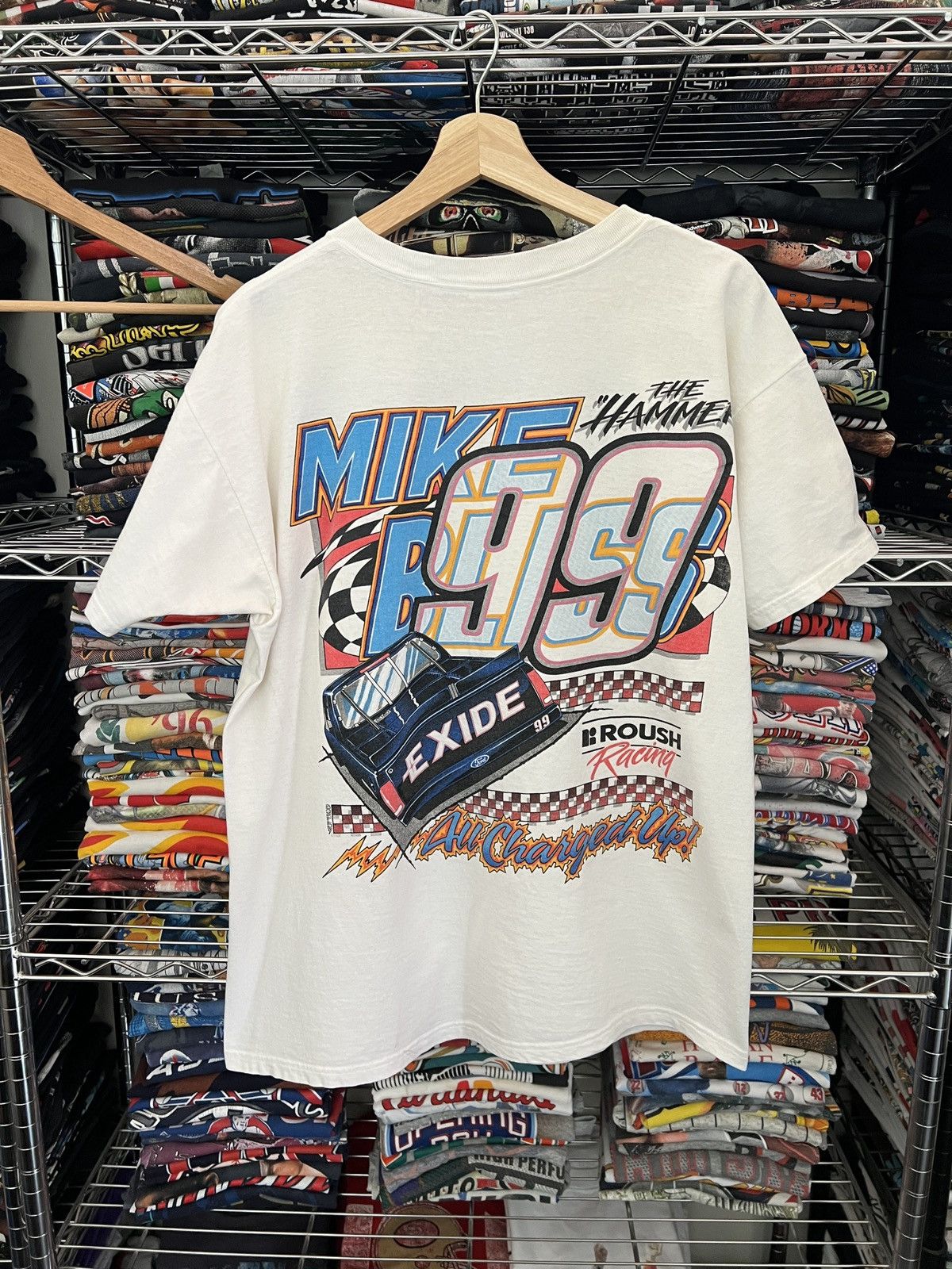 NASCAR 90s Mike Bliss The Hammer Racing Tee Size US L / EU 52-54 / 3 - 2 Thumbnail