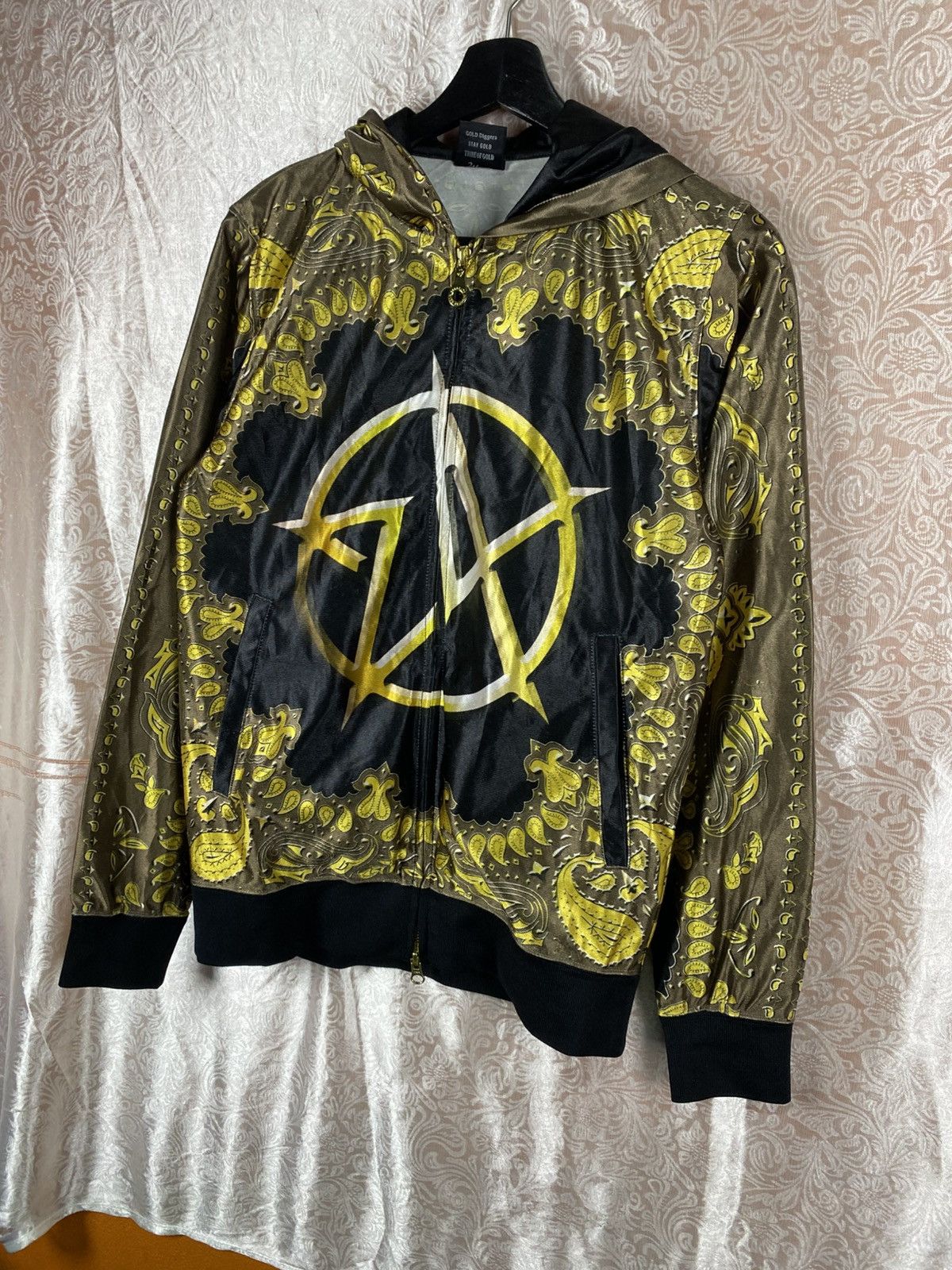 Japanese Brand 24 Karats Gold Diggers Full Print Hoodie Jacket Bandana Gold Size US S / EU 44-46 / 1 - 4 Thumbnail