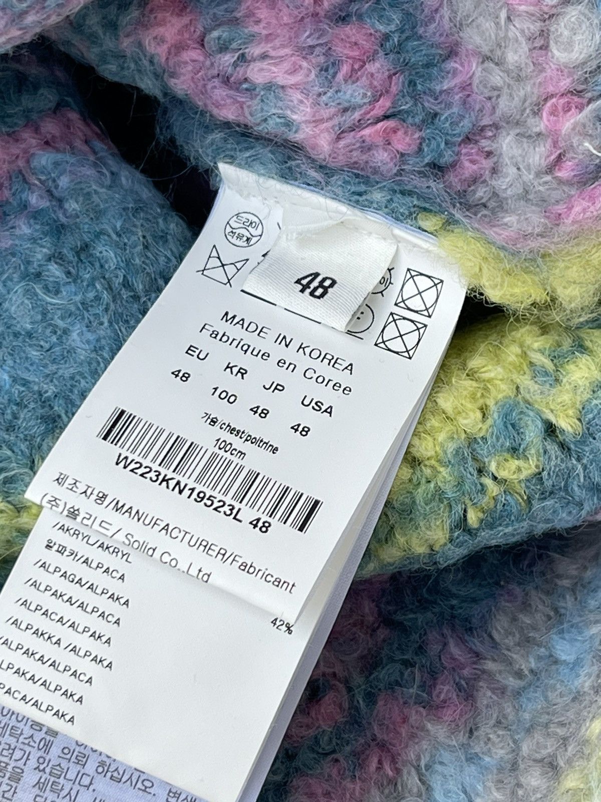 Wooyoungmi !DS! FW22 Wooyoungmi Multicolor Blue Stripped Alpaca Vest Size US M / EU 48-50 / 2 - 21 Thumbnail