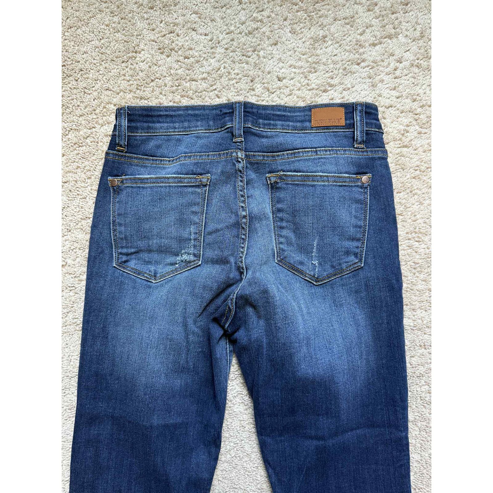 Judy Blue Judy Blue Relaxed Fit Denim Skinny Cropped Jeans Blue 9 / 29 Size 29" - 6 Thumbnail