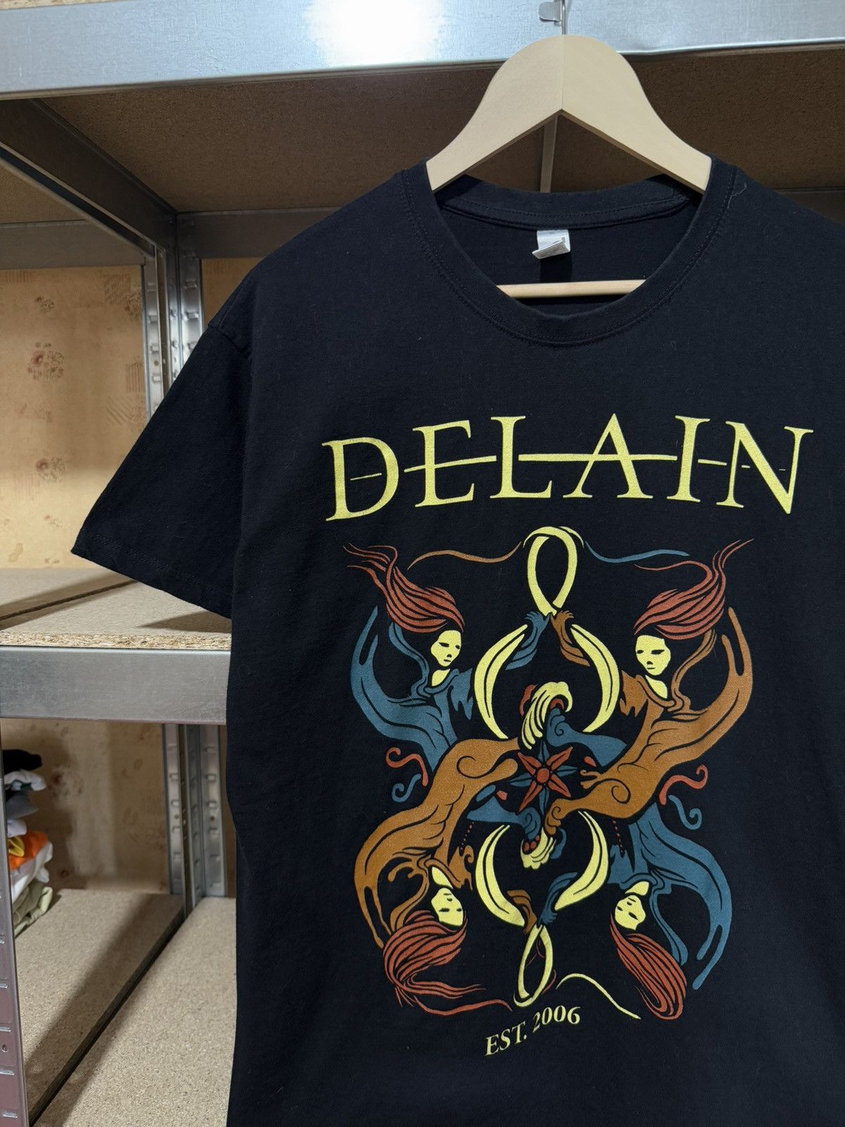 Band Tees × Vintage Vintage Delain Tour 2019 Rock Band Retro T-Shirt Y2K Size US M / EU 48-50 / 2 - 3 Thumbnail