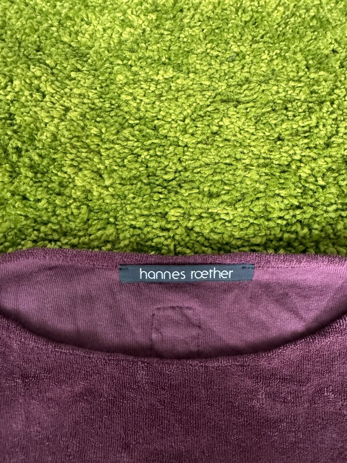 Designer × hannes roether Hannes Roether avant garde velour longsleeve blouse Size M / US 6-8 / IT 42-44 - 2 Thumbnail