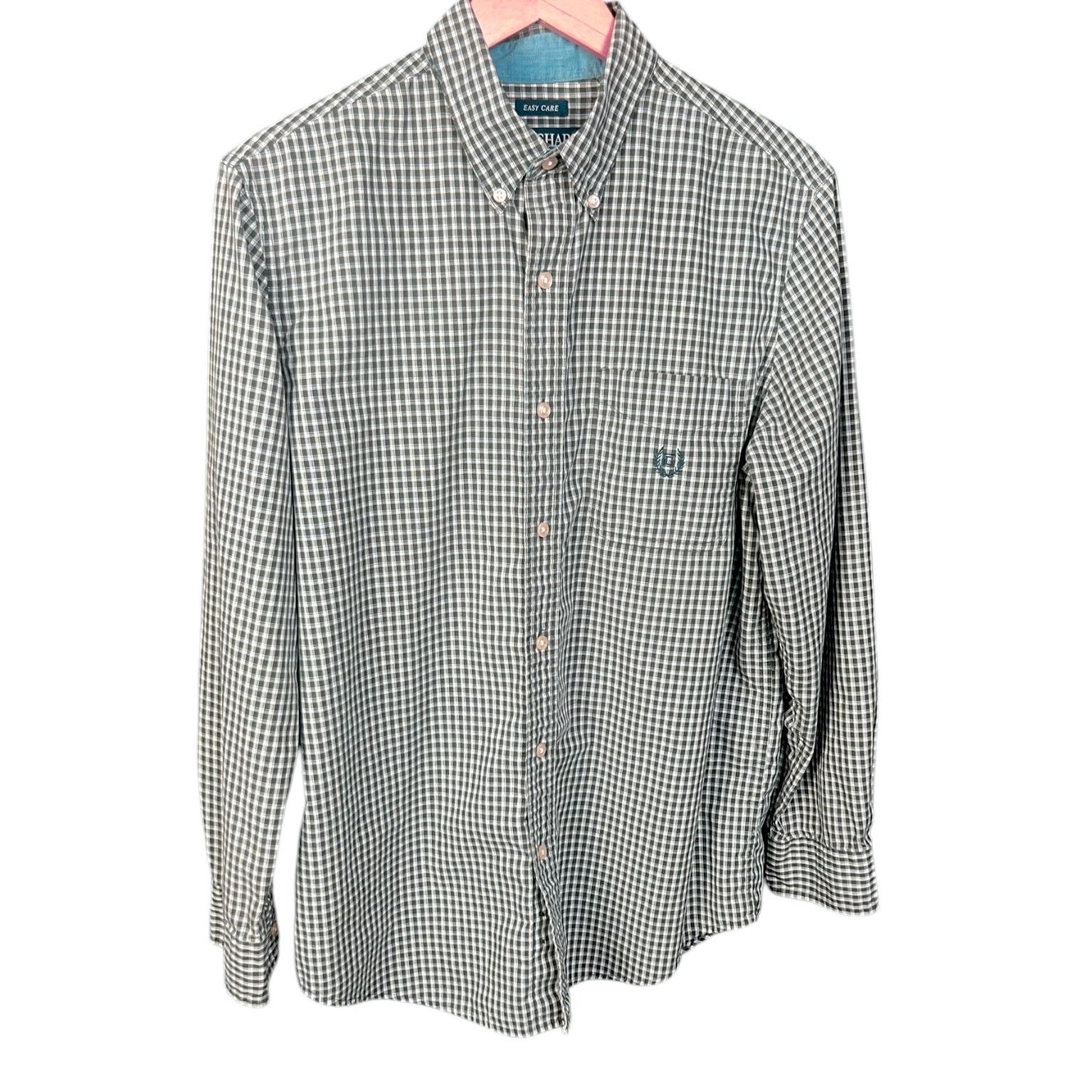 Chaps Vintage Men's Chaps Ralph Lauren Green Plaid Button-up 90s Size US M / EU 48-50 / 2 - 1 Thumbnail