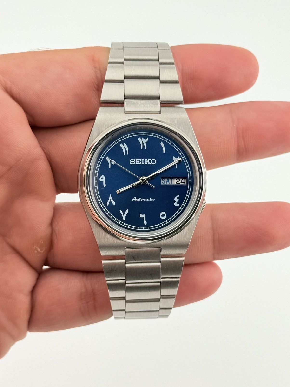 Seiko Seiko 5 Automatic Watch Blue Dial Men’s Wristwatch Size 36 - 5 Thumbnail