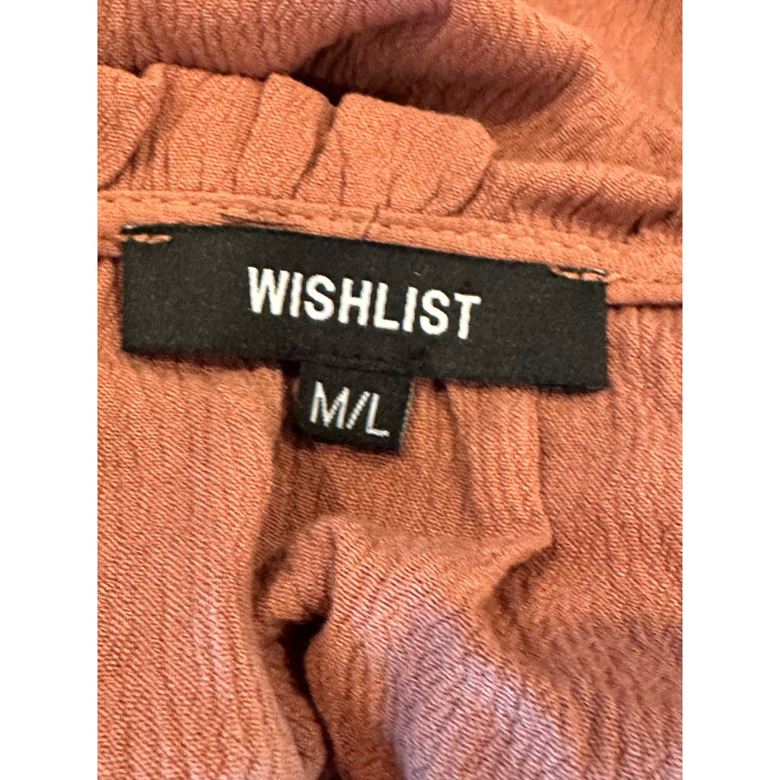 Other Wishlist Women's Brown Button Down Shirt Dress Pockets M/L Size L / US 10 / IT 46 - 8 Thumbnail