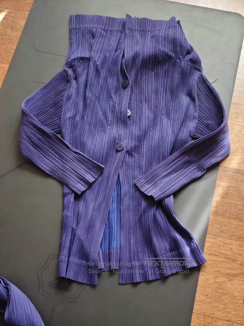 Issey Miyake Issey Miyake Blue Jacket Size L / US 10 / IT 46 - 7 Thumbnail
