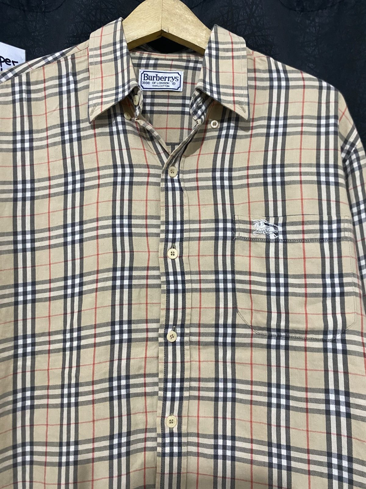 Burberry Vintage Burberry Novacheck Shirt Size US M / EU 48-50 / 2 - 2 Thumbnail