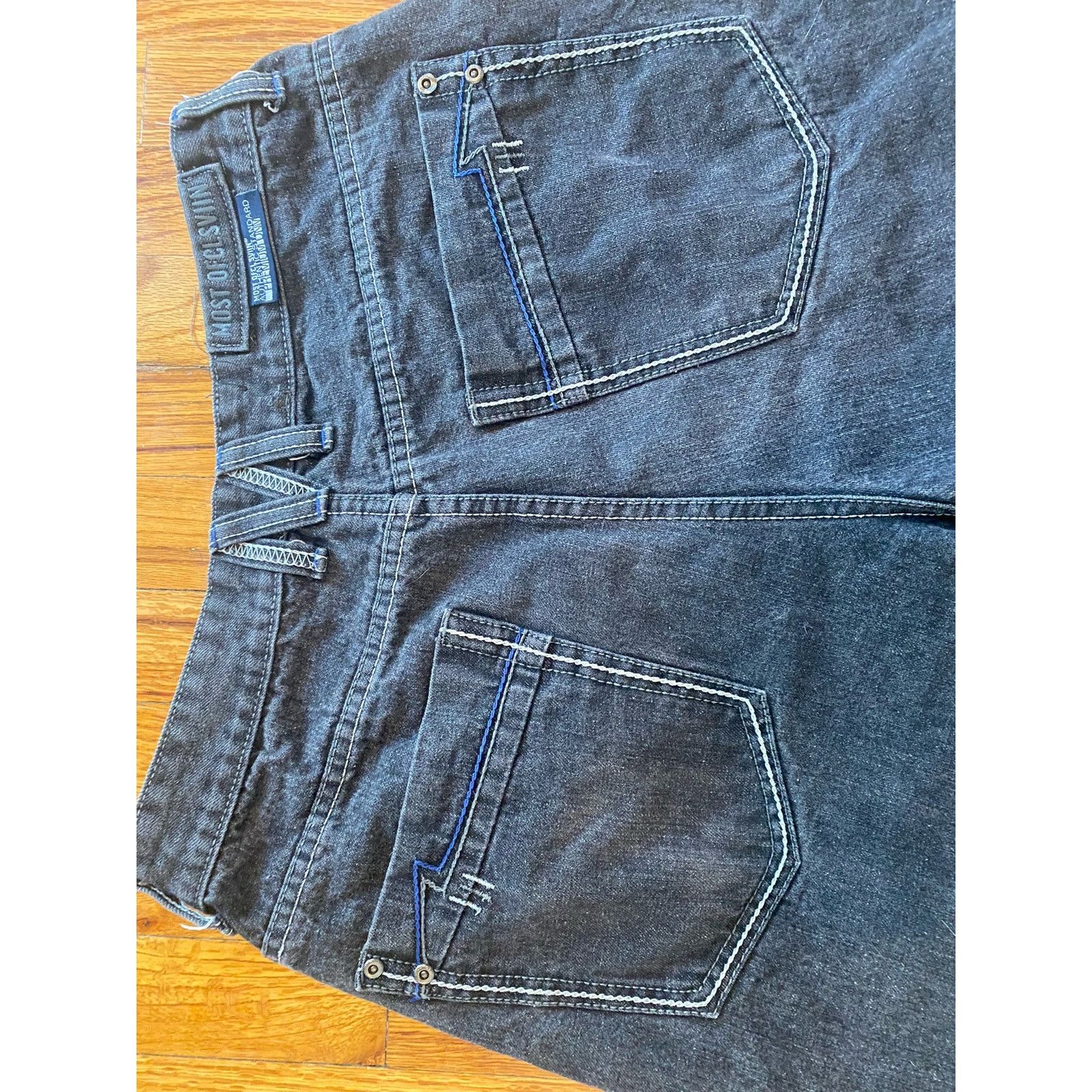Vintage Most official 7 black baggy jorts jnco girbaud 2000s y2k 34 Size US 34 / EU 50 - 4 Thumbnail