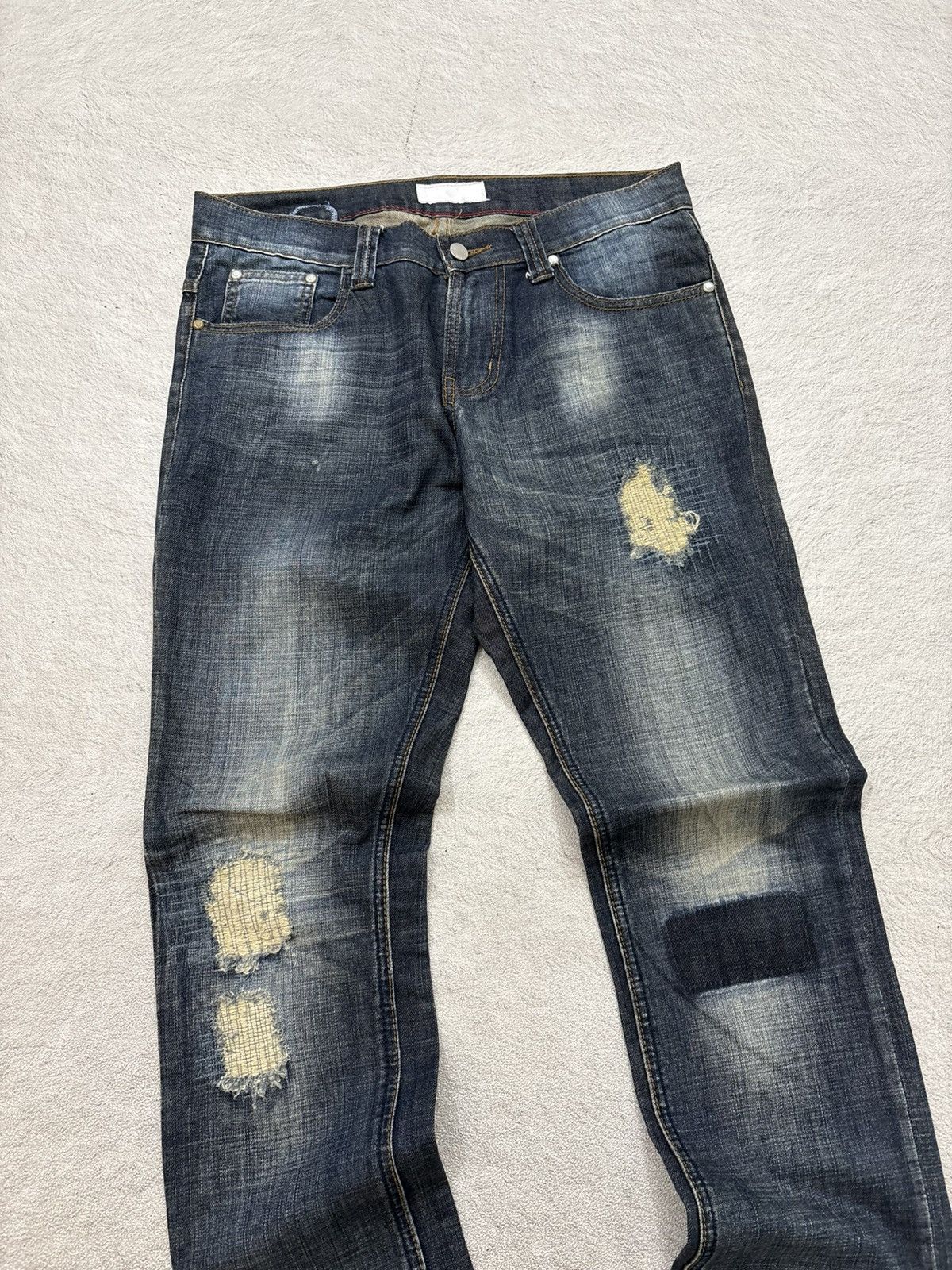 Kapital 2000s Japanese distreshed Sasiko denim kapital style Size US 32 / EU 48 - 2 Thumbnail