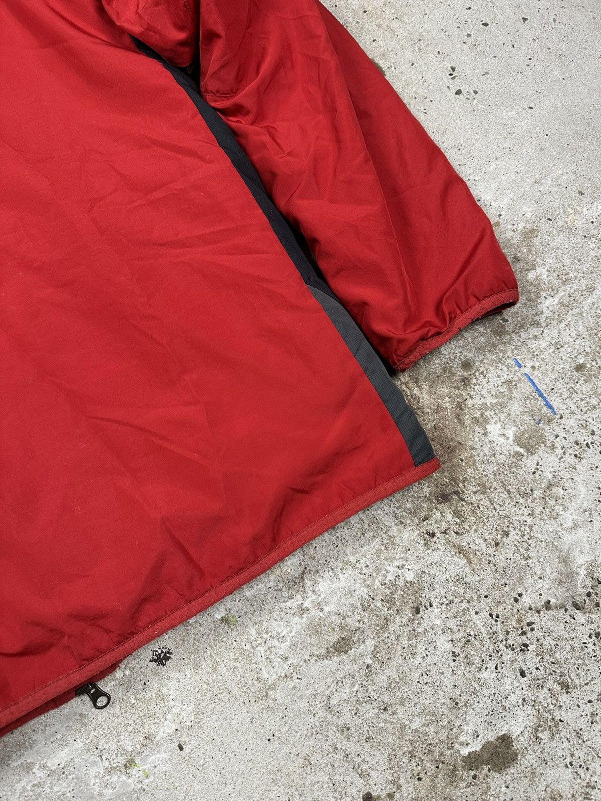 Nike × Vintage Vintage Y2K Nike Red Hooded Track Jacket Swoosh Size US L / EU 52-54 / 3 - 14 Thumbnail