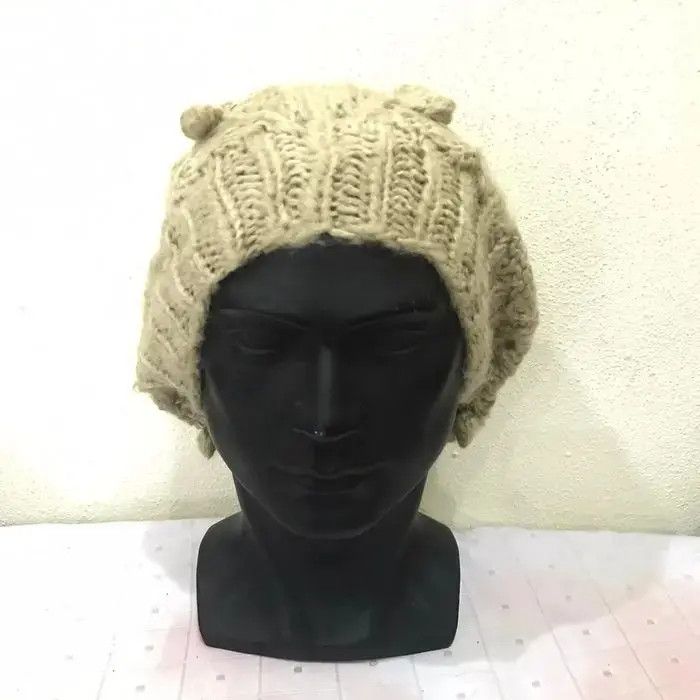 Beams Plus × Japanese Brand × Vintage Ray Beams knit Beanie Hat Size ONE SIZE - 3 Thumbnail