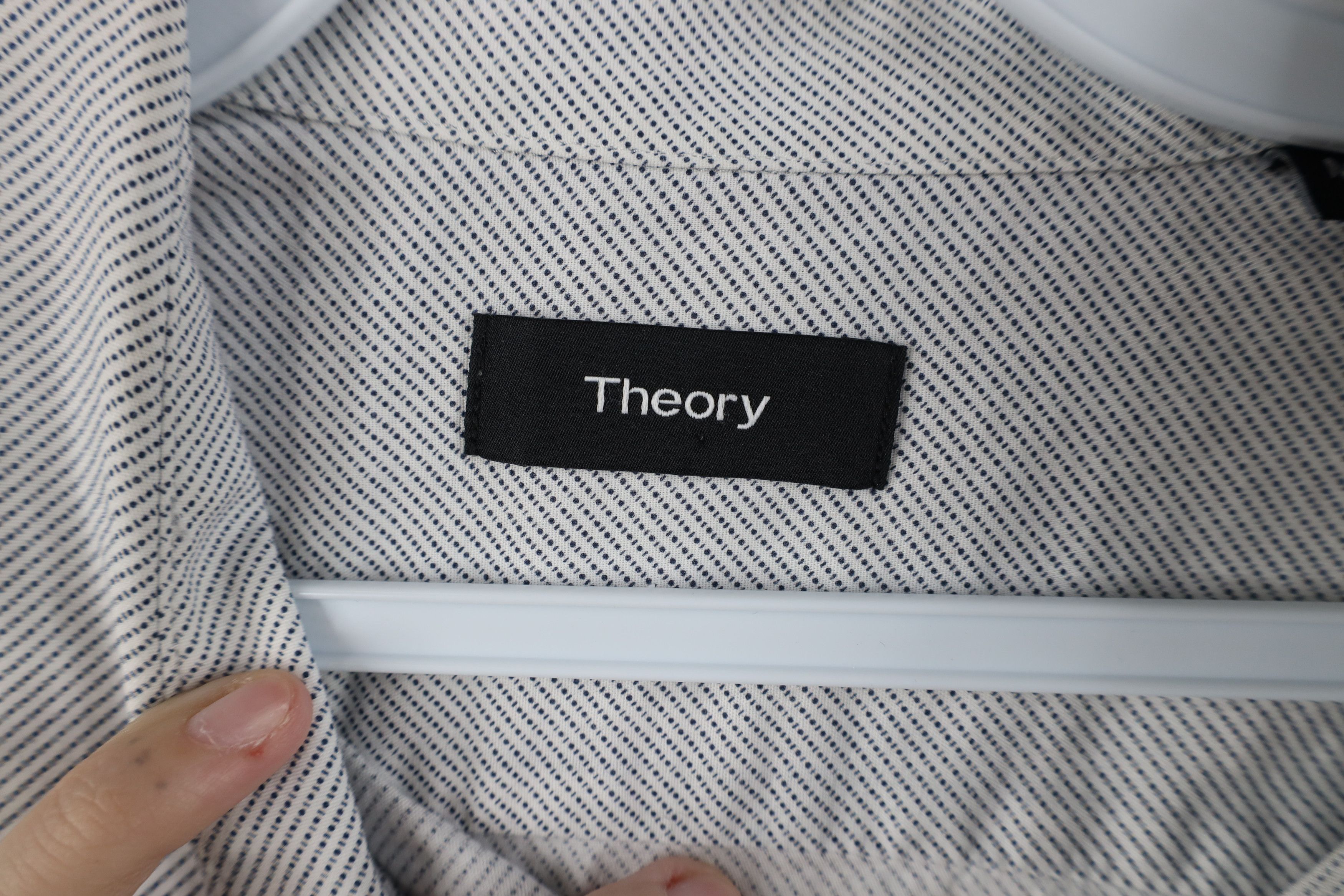 Theory Theory Twill Print Long Sleeve Collared Button Shirt Size US M / EU 48-50 / 2 - 6 Thumbnail