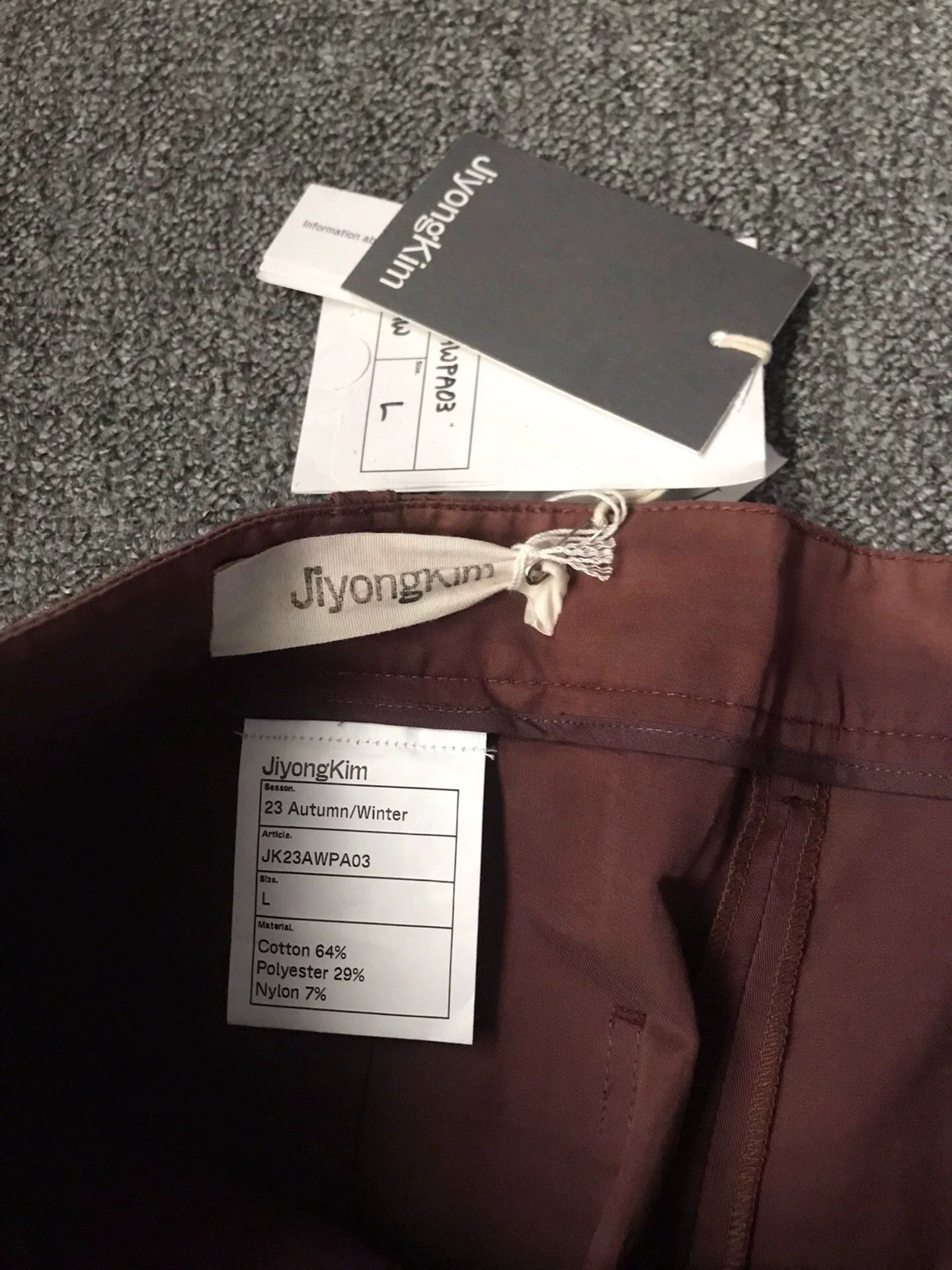 JiyongKim Jiyongkim Workwear Sun-Faded 2-Pocket Cuffed Ankle L Size US 34 / EU 50 - 6 Thumbnail