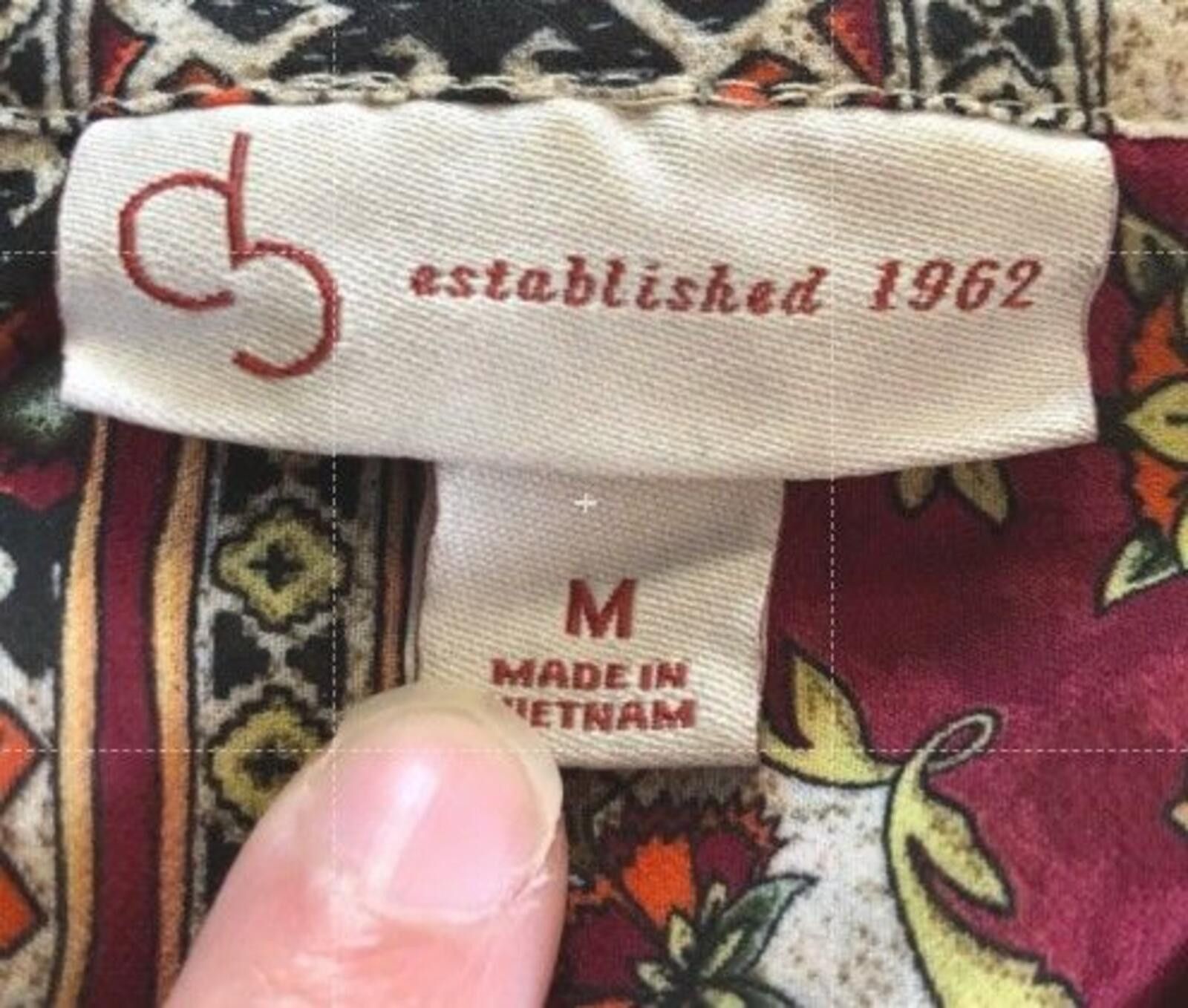 The Unbranded Brand DB Multicolor Floral Patchwork Blouse Womens Medium Size M / US 6-8 / IT 42-44 - 9 Thumbnail