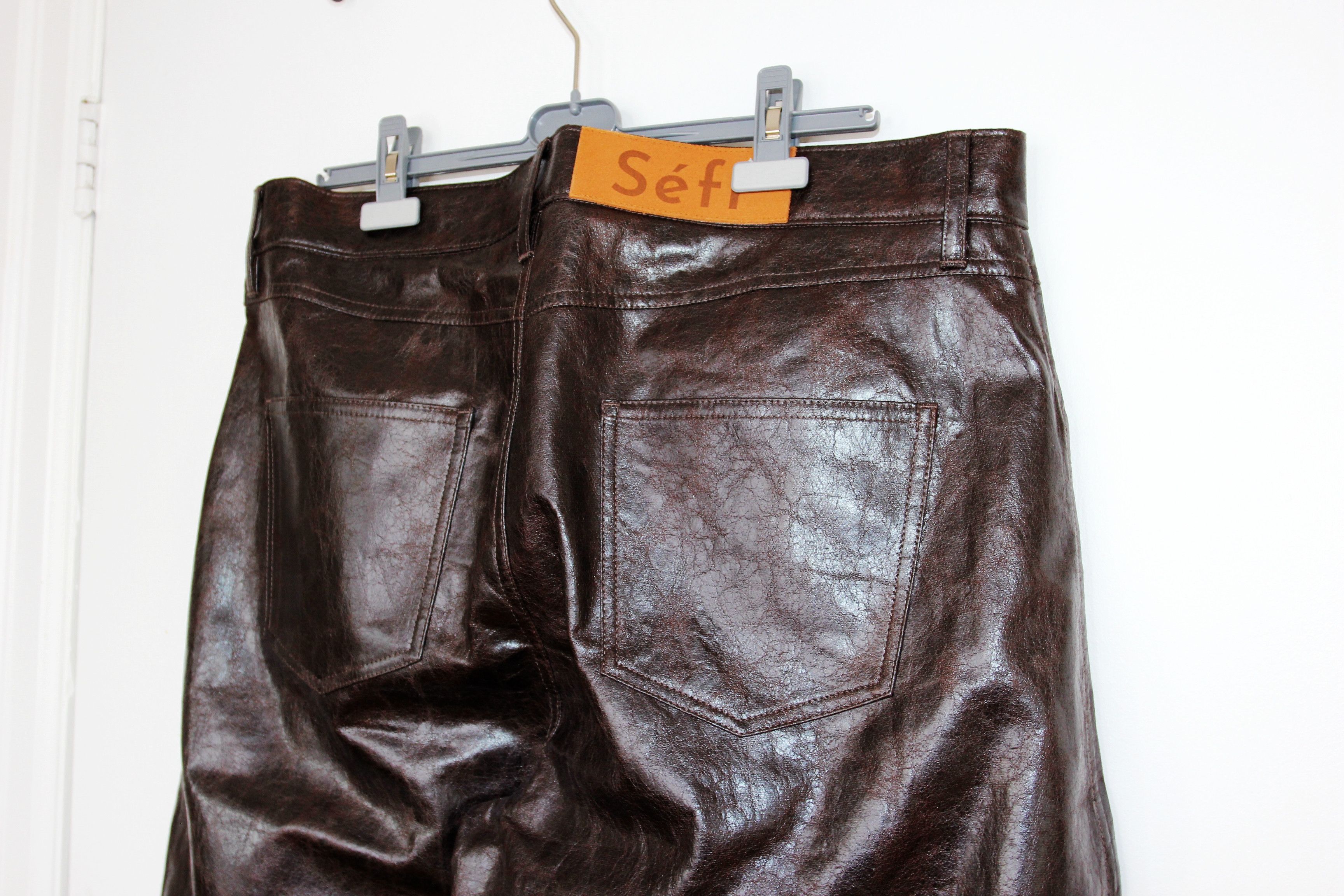 Sefr BNWT AW25 SEFR NASEDO COATED DARK TECH PANTS 36 Size US 36 / EU 52 - 6 Thumbnail