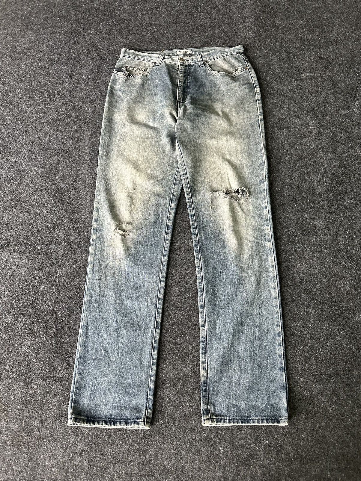 Guess × Vintage Vintage Guess Denia Usa Distressed Denim D227 Size US 33 - 1 Thumbnail