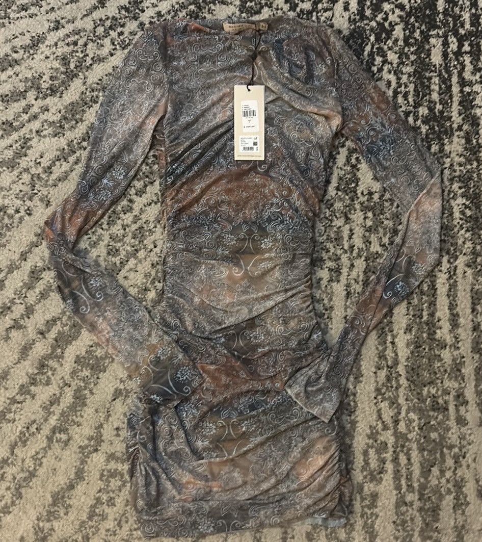 BEC + BRIDGE BEC + BRIDGE Malaya Long-Sleeve Mesh Mini Dress Size XS / US 0-2 / IT 36-38 - 3 Thumbnail