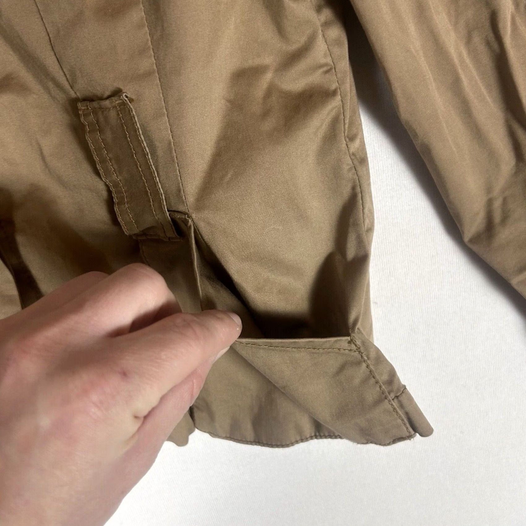 Old Navy Old Navy Jacket Womens M Tan Corduroy Long Sleeve Button Collared Casual Belted Size M / US 6-8 / IT 42-44 - 7 Thumbnail