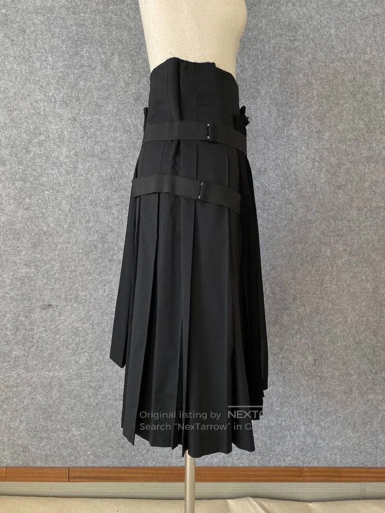 Comme des Garcons COMME des GARCONS Asymmetric Pleated Skirt. Size US 36 / EU 52 - 3 Thumbnail