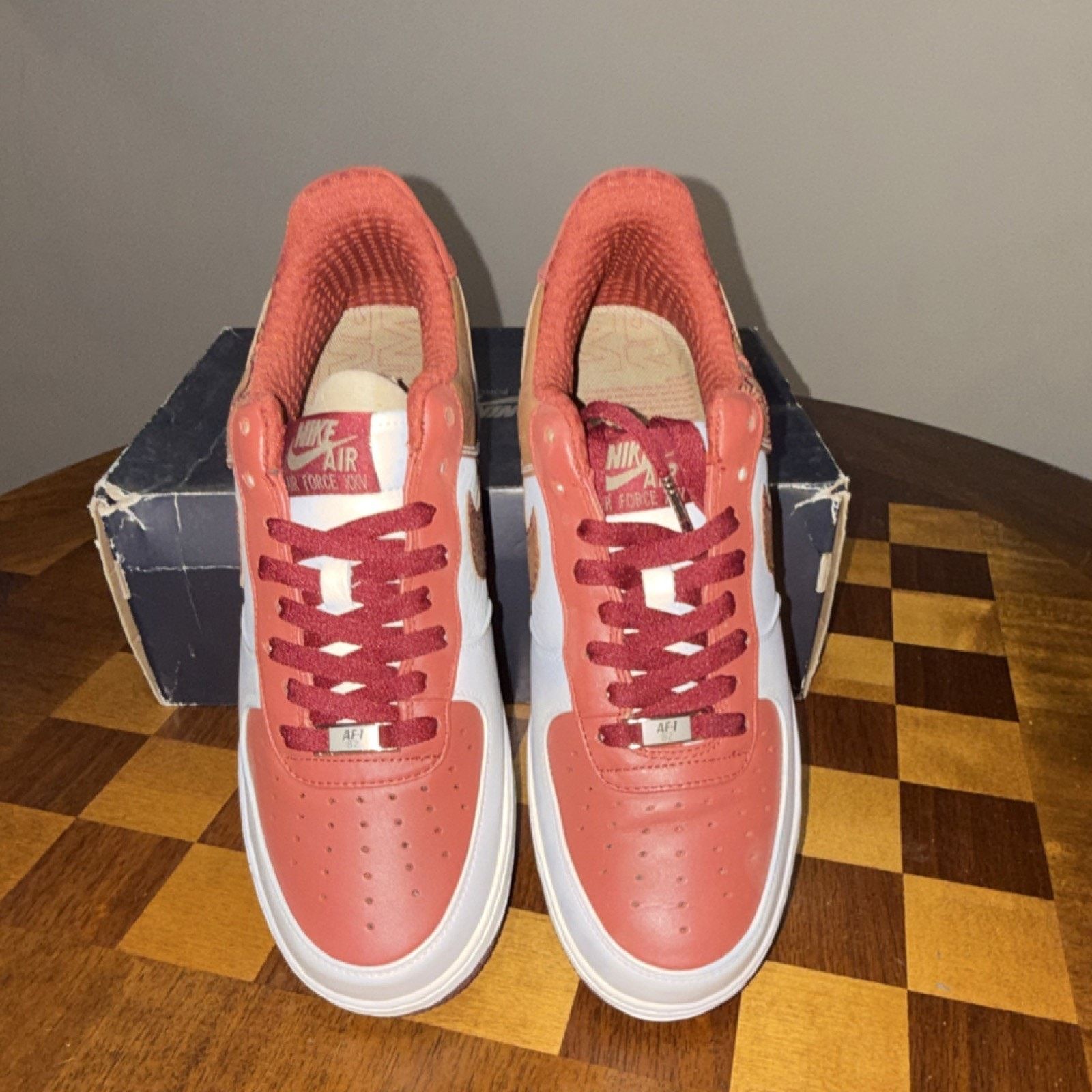 Nike Nike Air Force 1 Premium '07 White Pinenut Terra Cotta Men10 Size US 10 / EU 43 - 3 Thumbnail