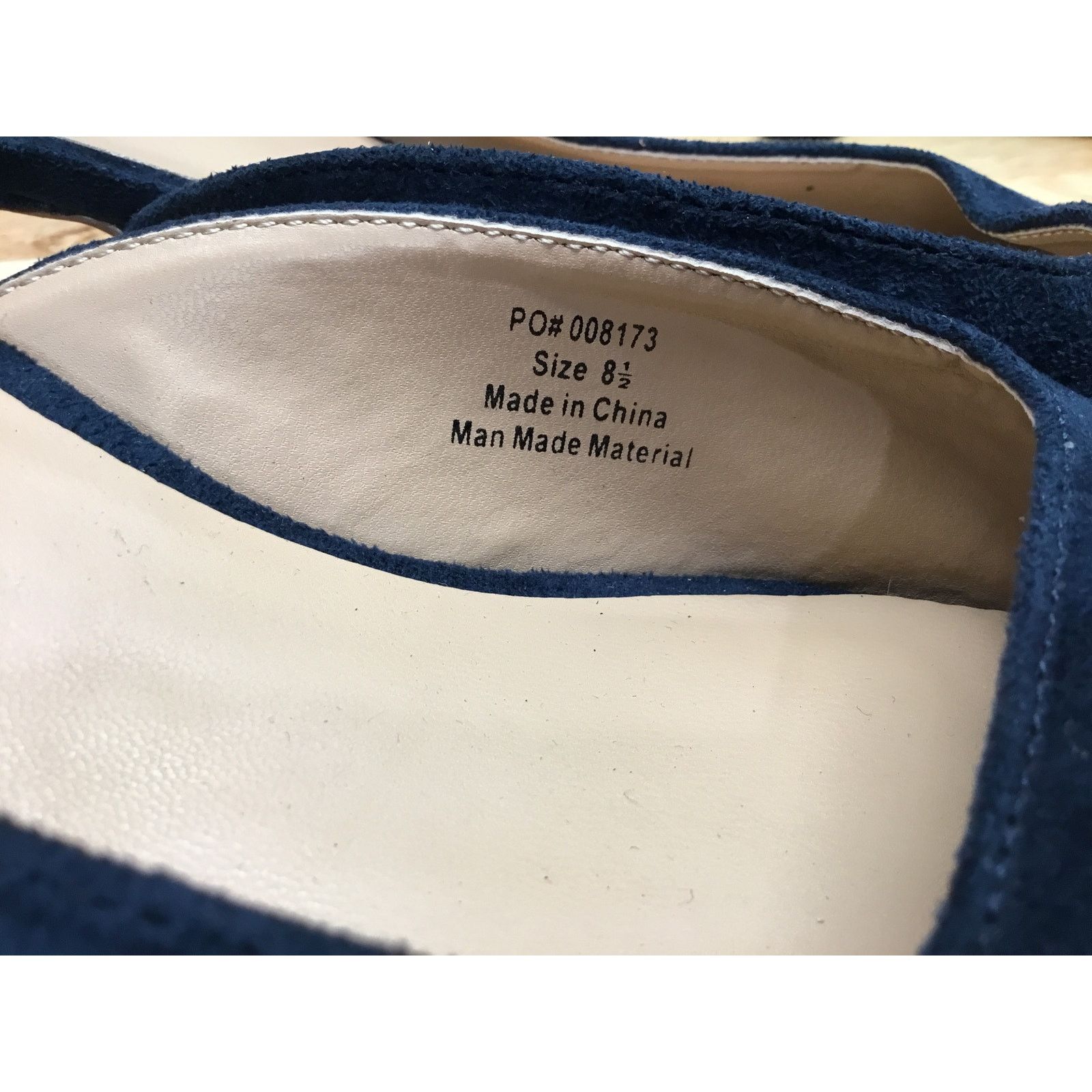 The Unbranded Brand Journee Collection Larna Women's 8.5 Blue Suede Slip-On Heel Size US 8.5 / IT 38.5 - 6 Thumbnail