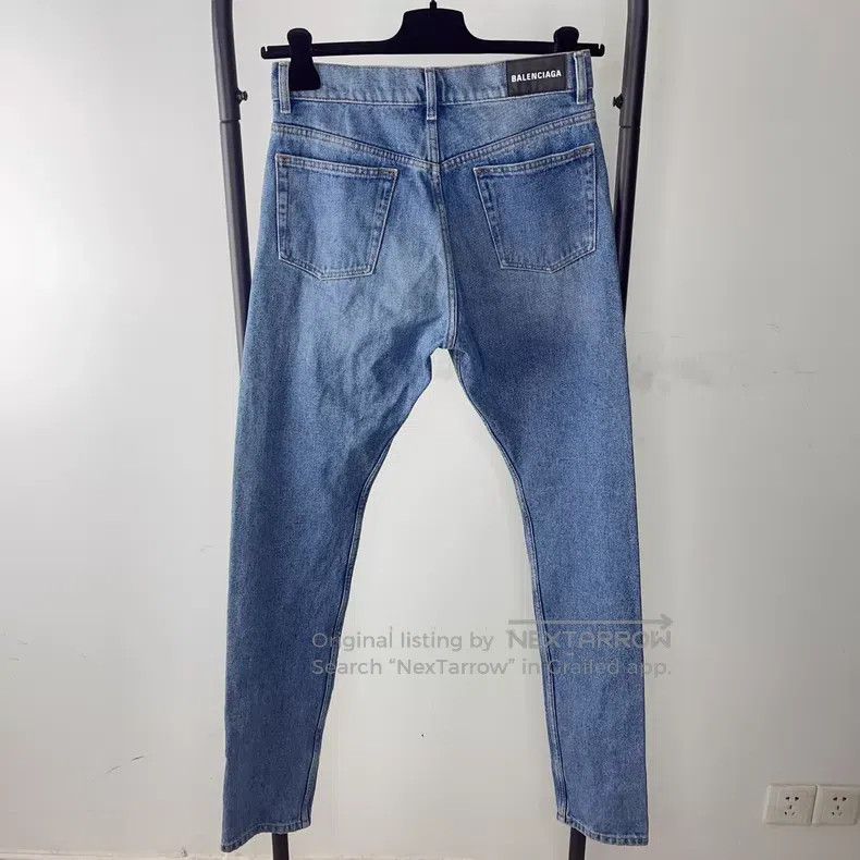 Balenciaga Balenciaga Cotton Straight-Leg Jeans Size US 30 / EU 46 - 2 Thumbnail