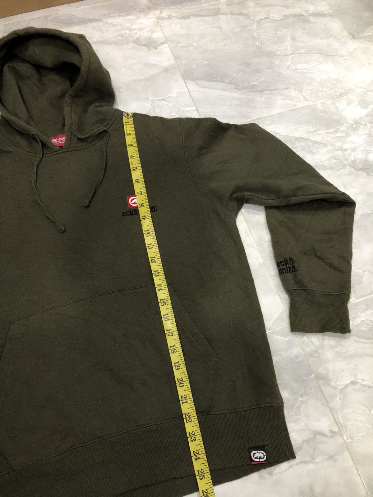 Ecko Unltd. Ecko Unltd Olive Hoodie – LL (Fits Like L / Boxy M) Size US M / EU 48-50 / 2 - 14 Thumbnail