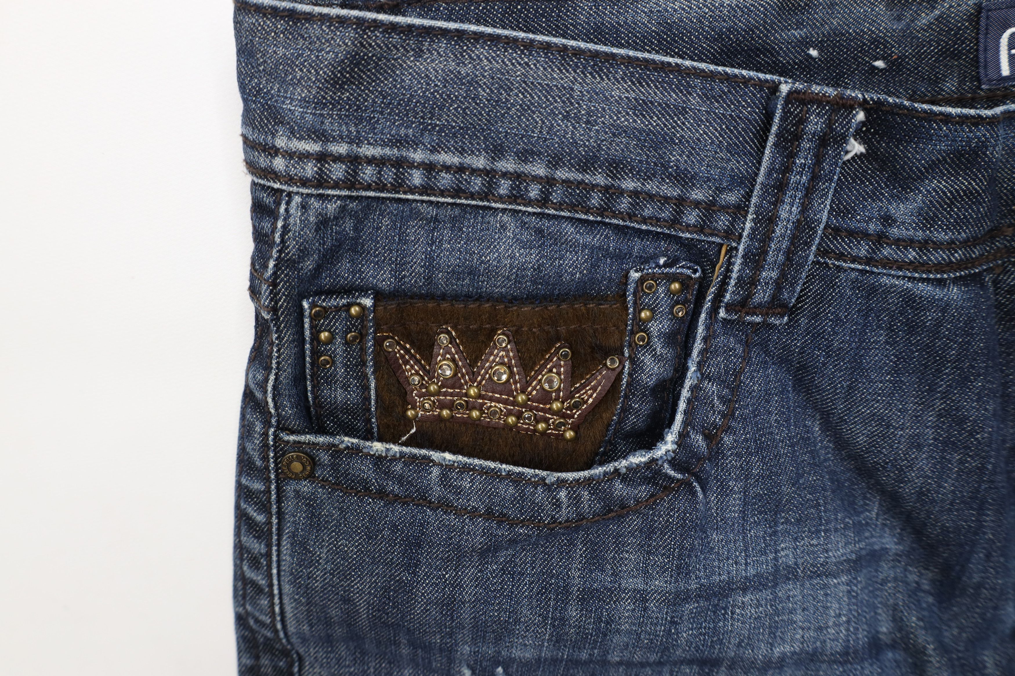 Pelle Pelle Vintage Pelle Pelle Limited Edition Trim Wide Leg Jeans Size US 36 / EU 52 - 8 Thumbnail