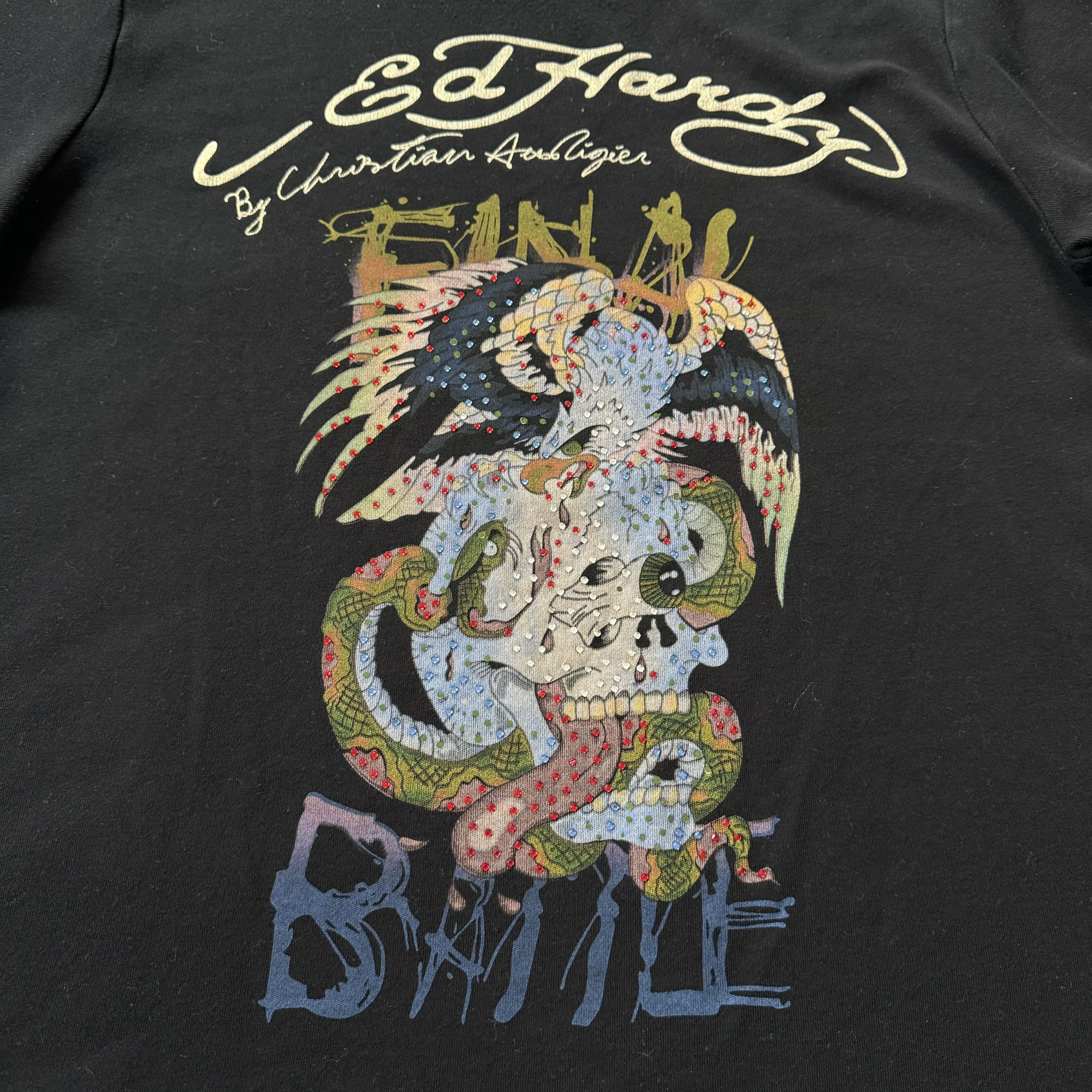 Christian Audigier × Ed Hardy ED HARDY VINTAGE CHRISTIAN AUDIGIER T SHIRT Size XL / US 12-14 / IT 48-50 - 3 Thumbnail