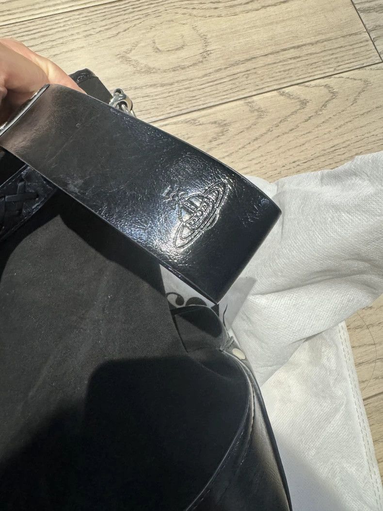 Vivienne Westwood vivienne westwood size os Black tote bag, classic Saturn lo Size ONE SIZE - 3 Thumbnail