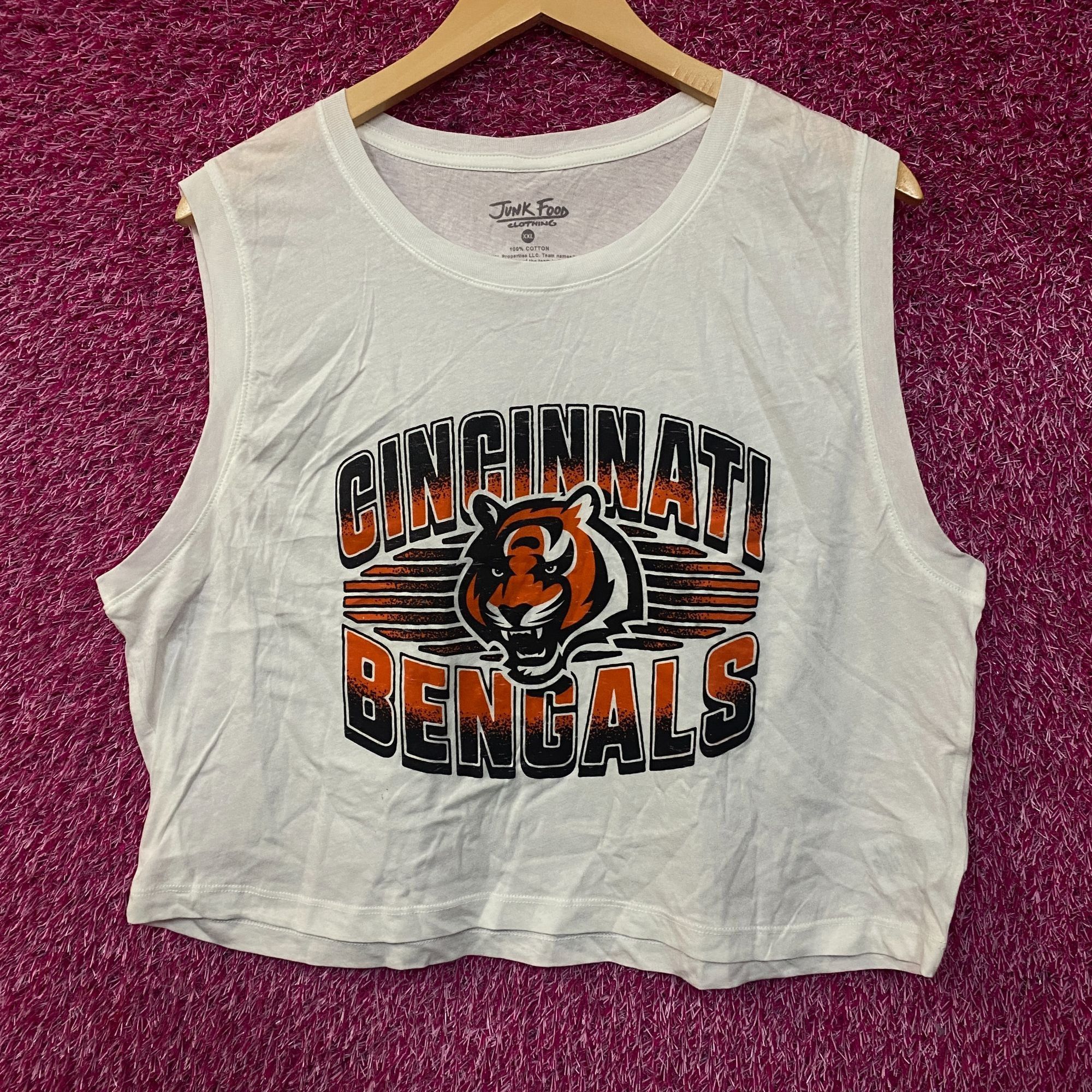 Junk Food Junk Food Clothing NFL Cincinnati Bengals Cropped Sleeveless Size XXL / US 16-18 / IT 52-54 - 1 Thumbnail