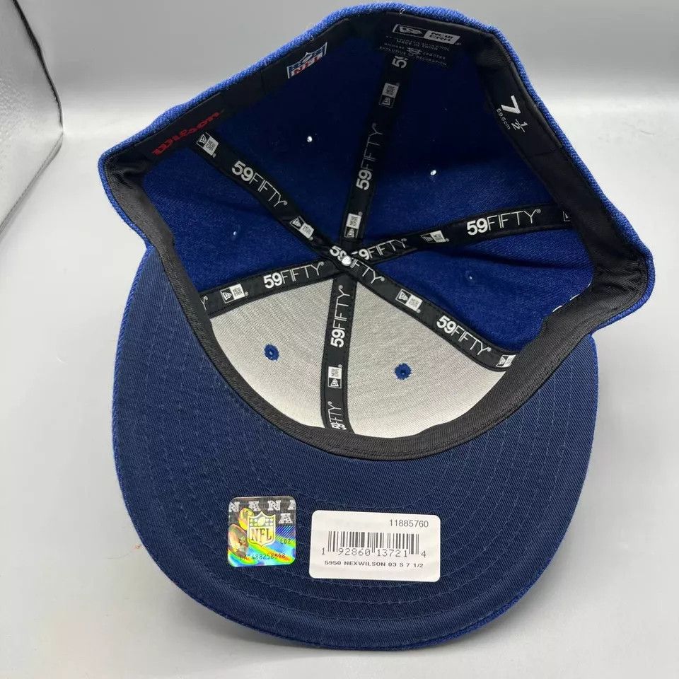 New Era Seattle Seahawks 7 1/2 Blue Wilson x New Era Fitted Cap New Size ONE SIZE - 6 Thumbnail