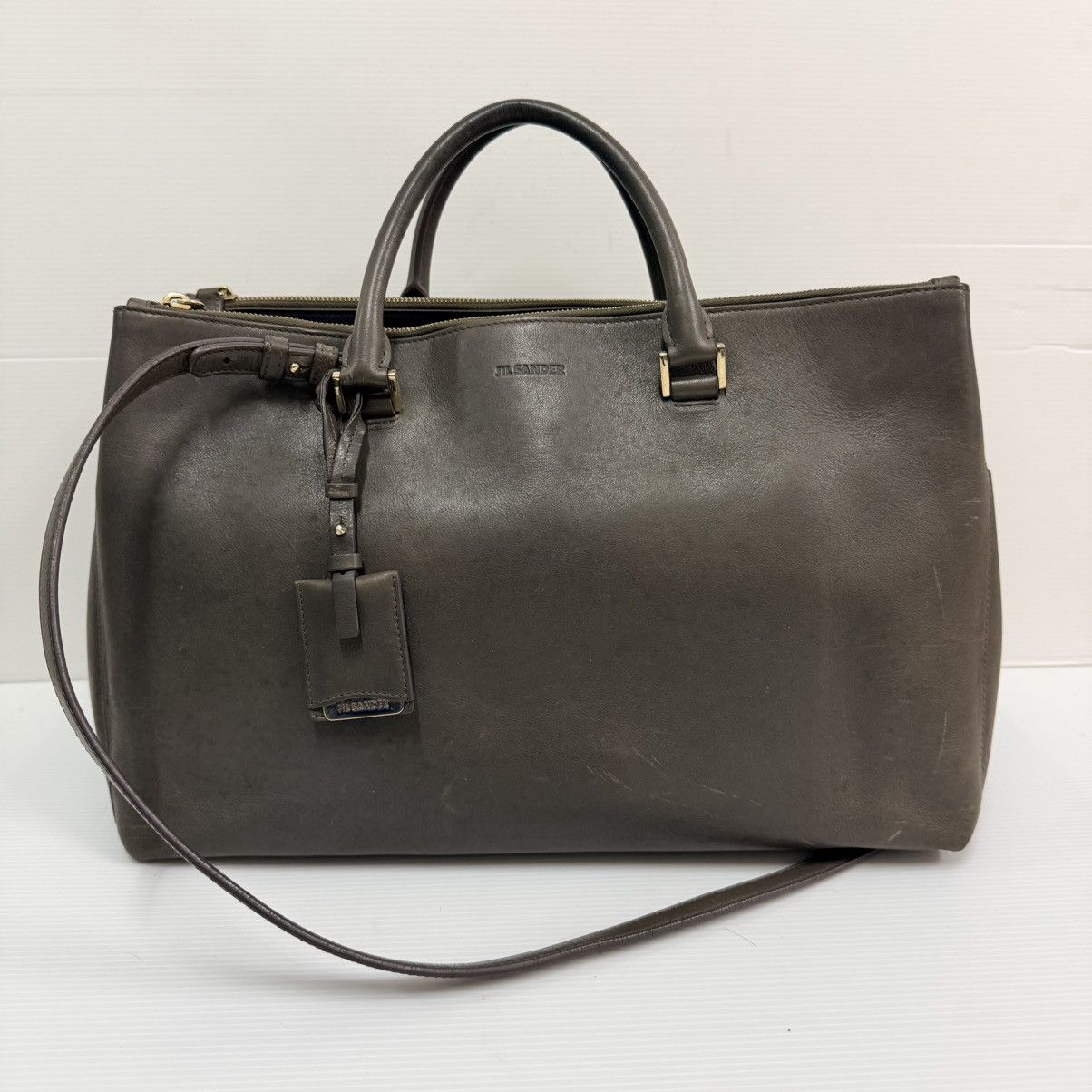 Jil Sander Leather Two Way Handbag