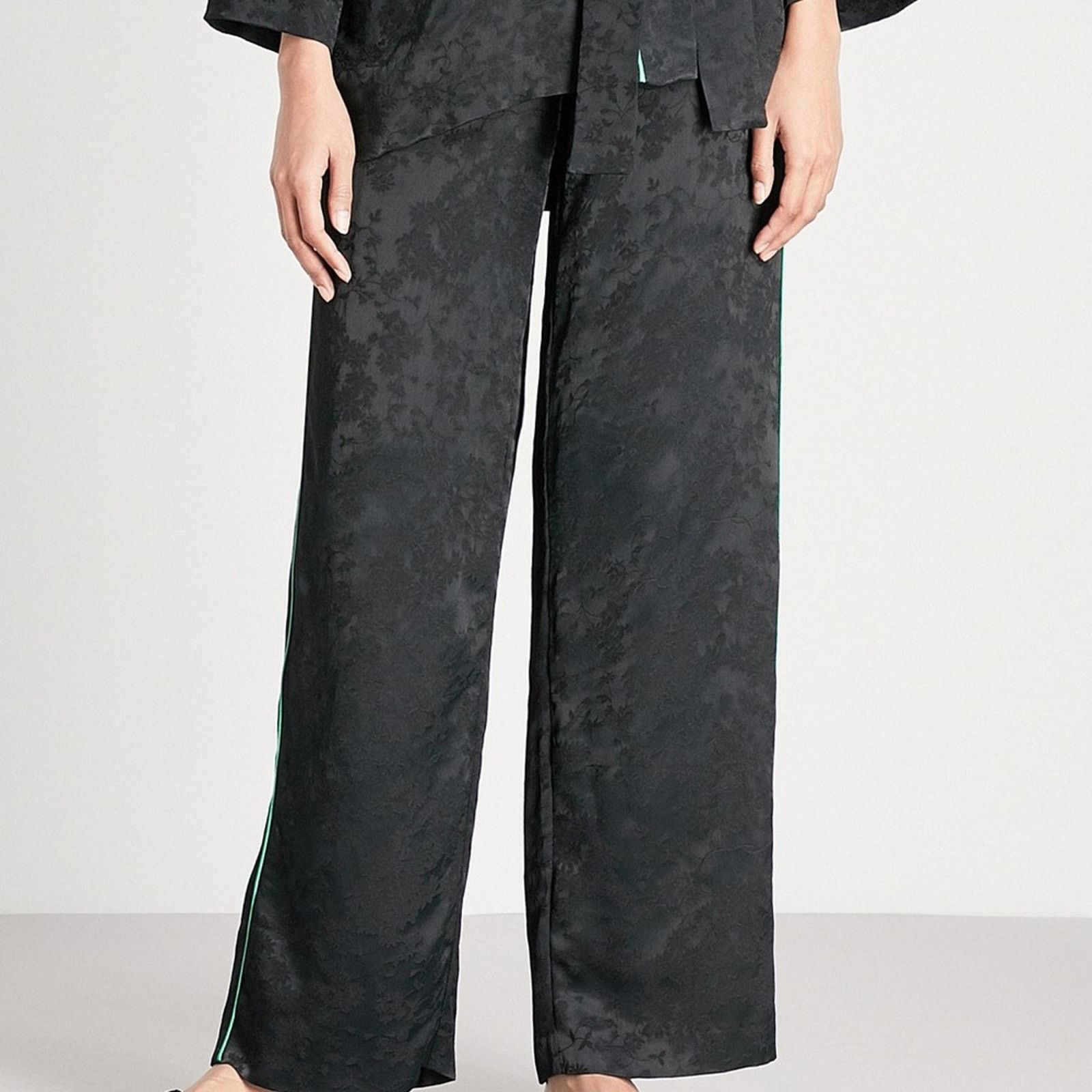 Maje Pasito Black Pants floral pants size 2 NWT