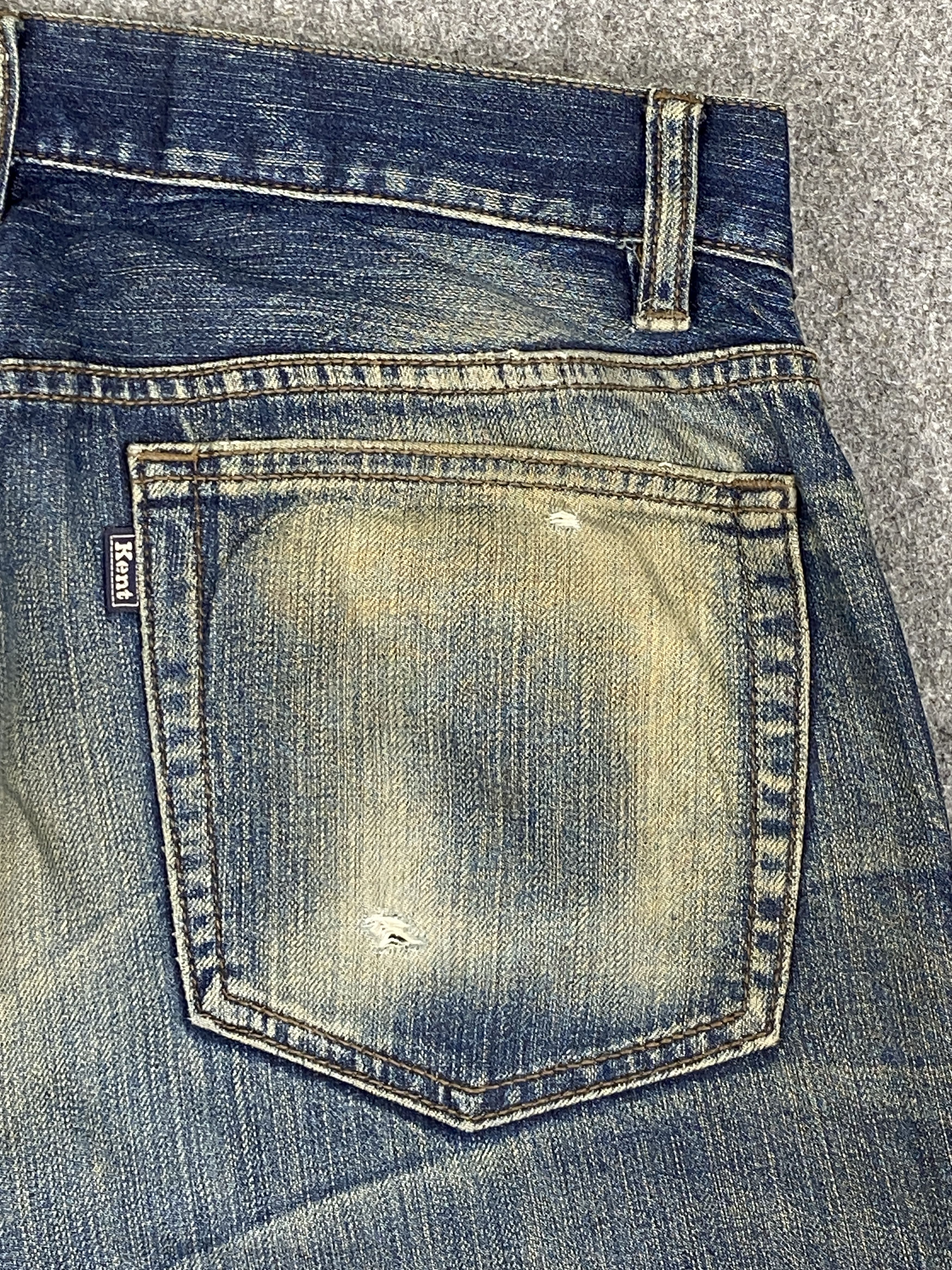 Japanese Brand Vintage Kent Jeans Distressed Japanese Denim DJ0008Z Size US 32 / EU 48 - 12 Thumbnail