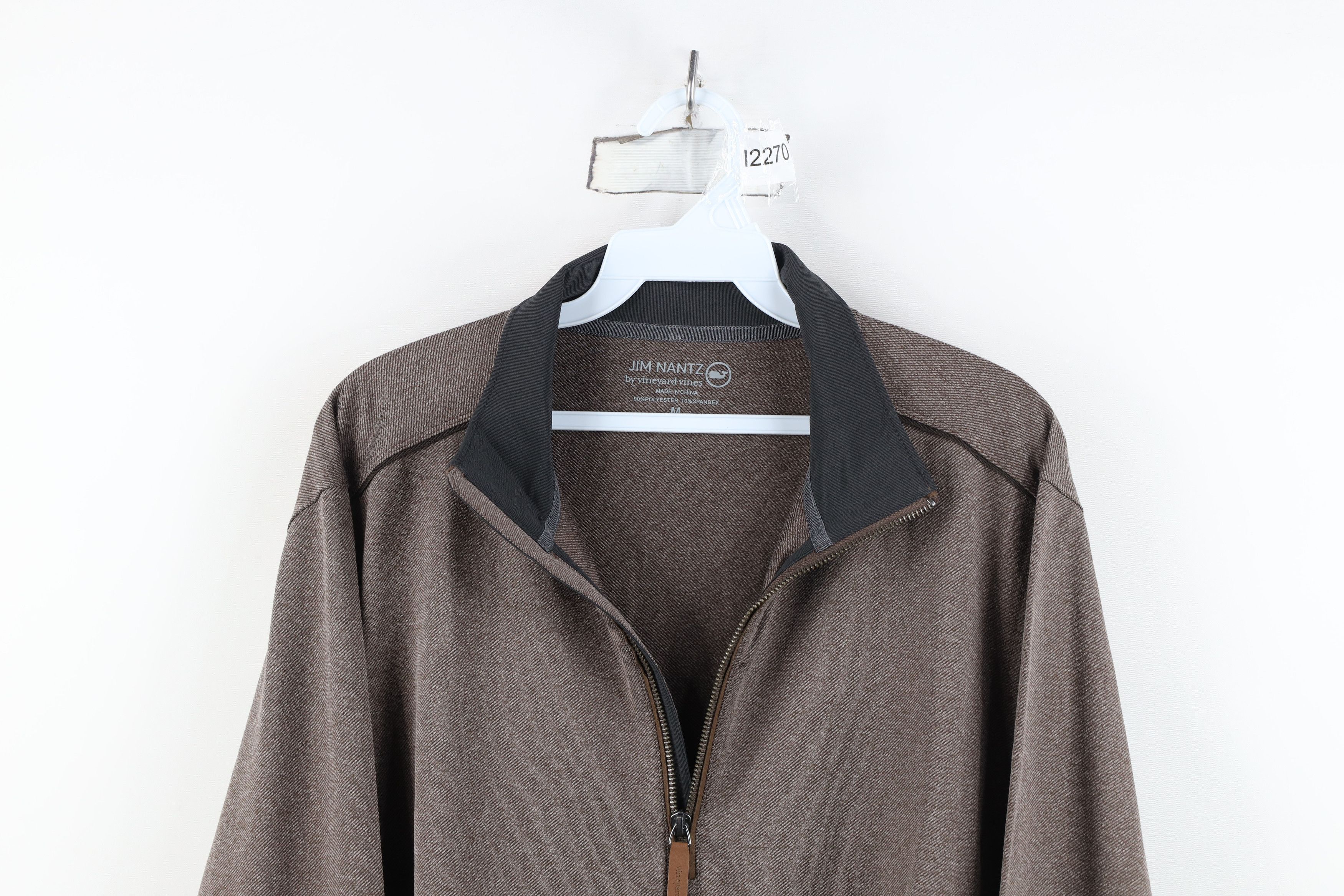 Vineyard Vines Vineyard Vines Jim Nantz Half Zip Pullover Jacket Top Brown Size US M / EU 48-50 / 2 - 2 Thumbnail