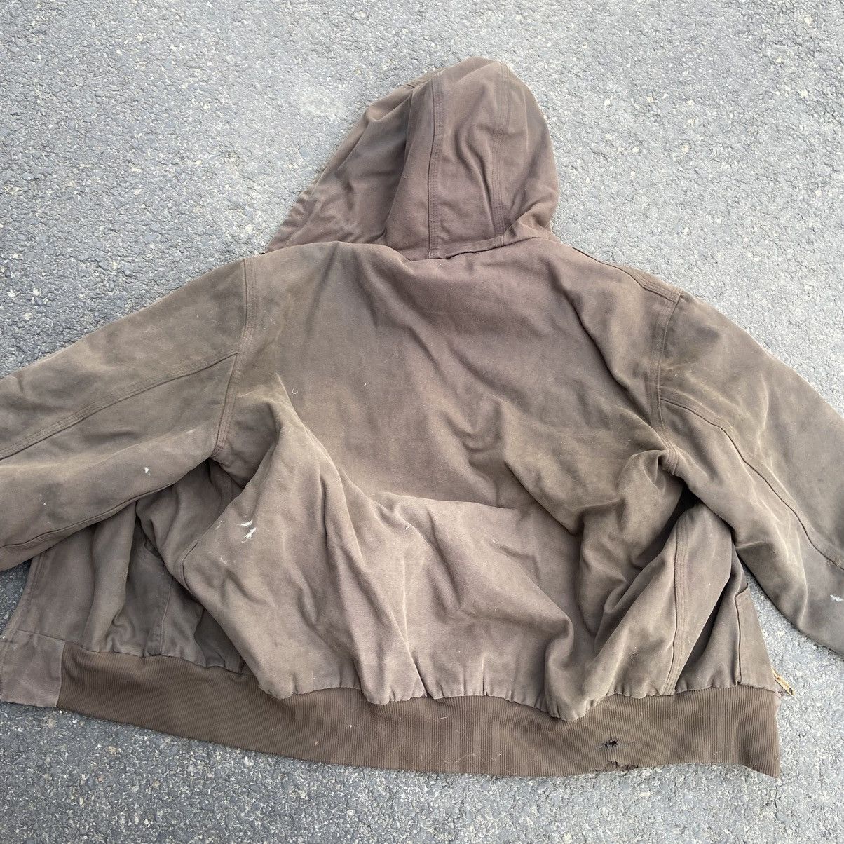Carhartt Carhartt Duck Washed Quilt Lined Work Jacket* mens Large Reg Size US L / EU 52-54 / 3 - 7 Thumbnail