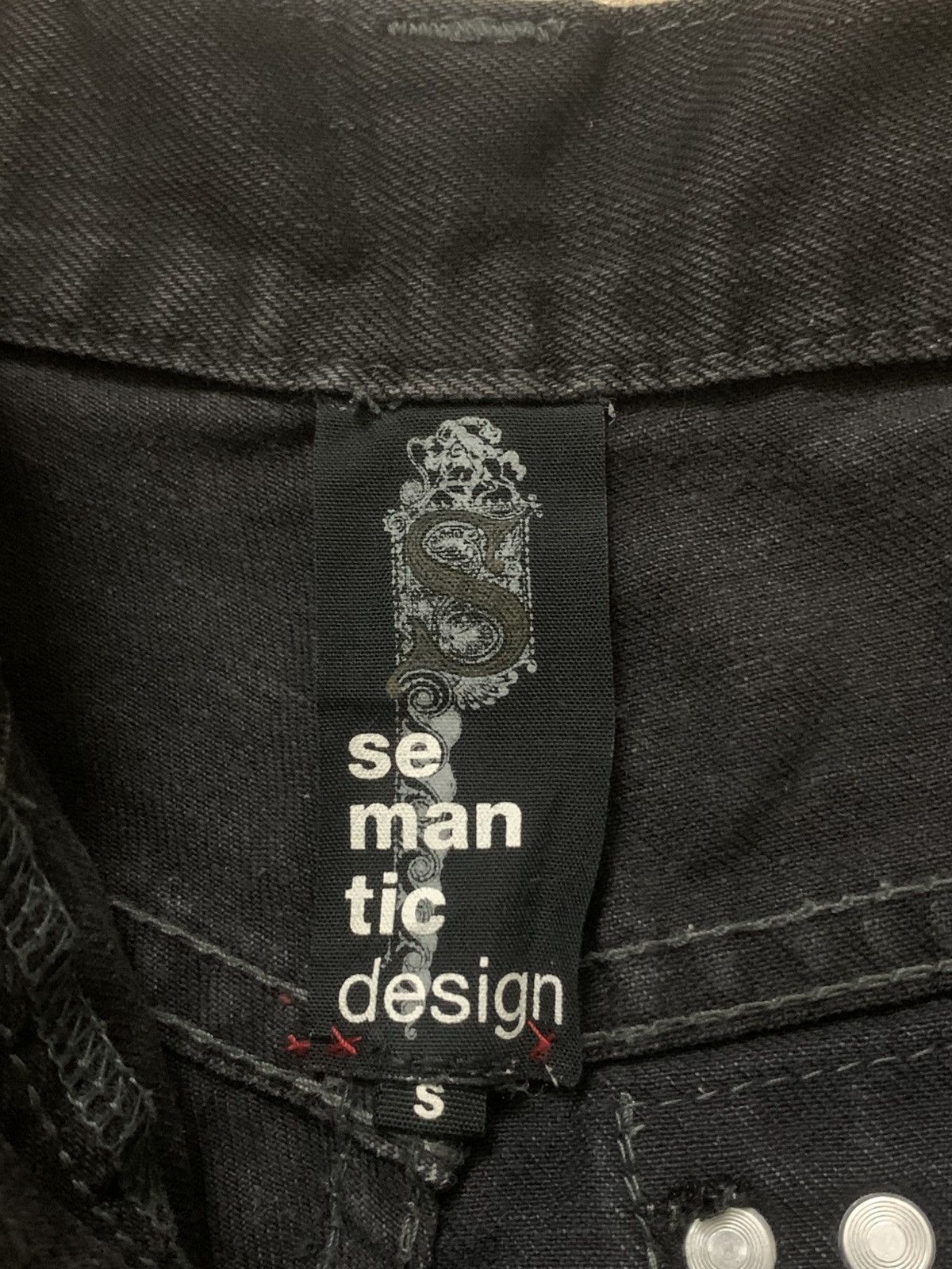 Japanese Brand Sementic Design Punk Denim Pants Size US 28 / EU 44 - 22 Thumbnail