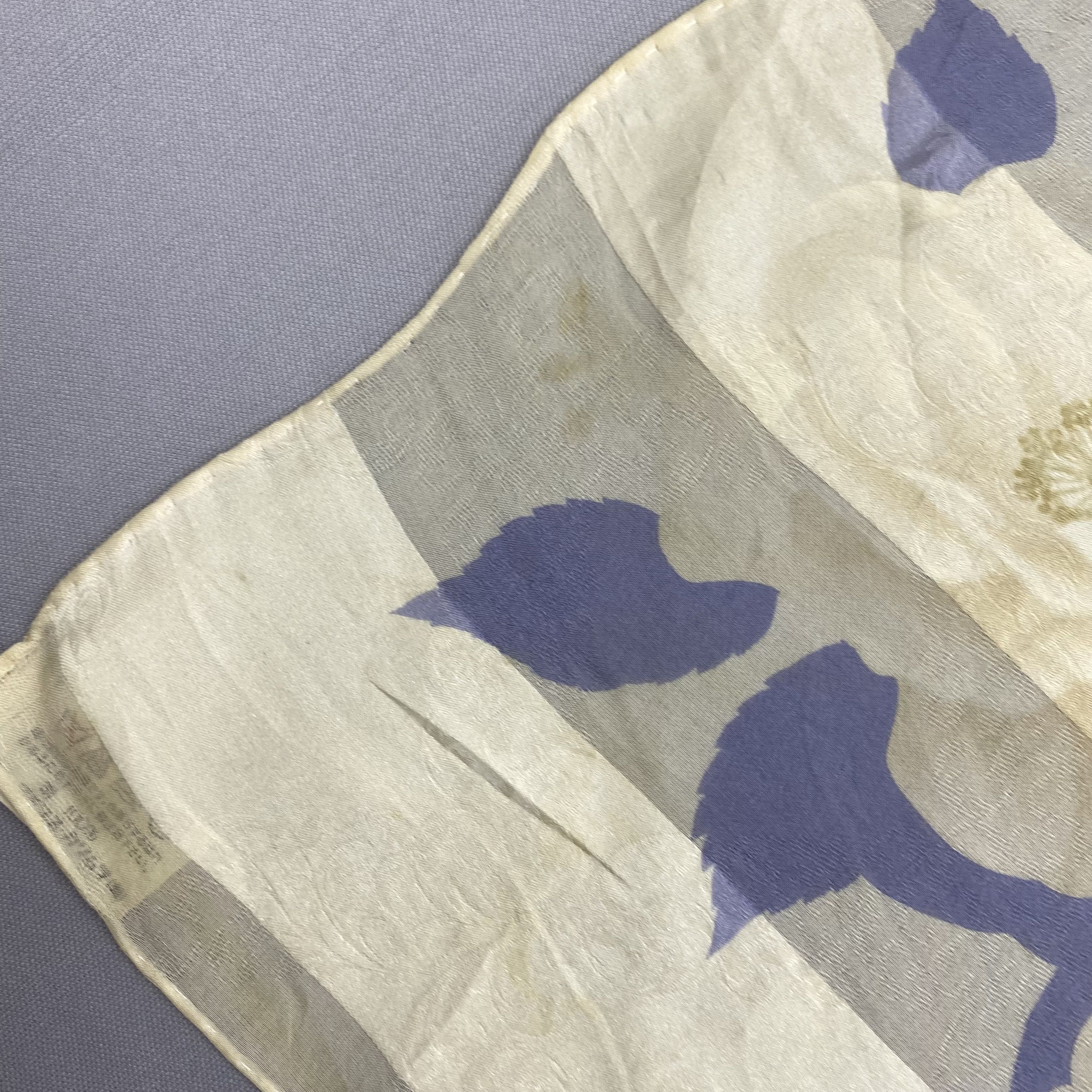 Japanese Brand Vintage Yukisaburo Watanabe SILK Scarf Twill Wraps Scarves Size ONE SIZE - 9 Thumbnail