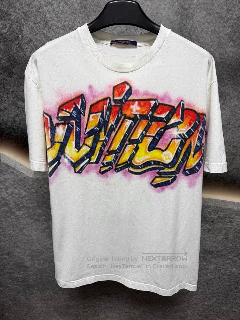 Louis Vuitton Louis Vuitton Flame graffiti logo short sleeve Size US L / EU 52-54 / 3 - 1 Thumbnail