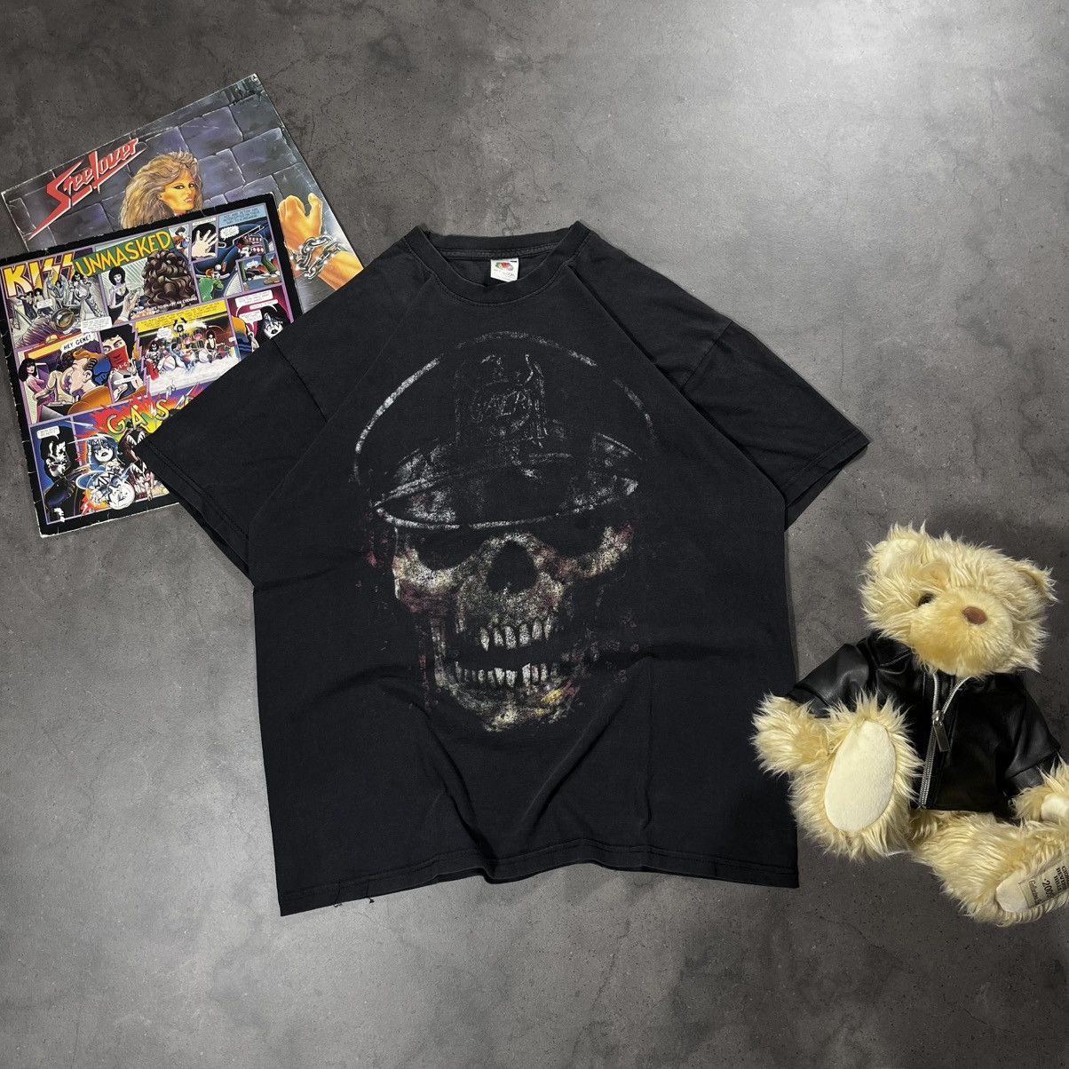 Band Tees Vintage 00s Slayer Skull Big Logo Rock Metal Tshirt Tee Size US L / EU 52-54 / 3 - 1 Thumbnail