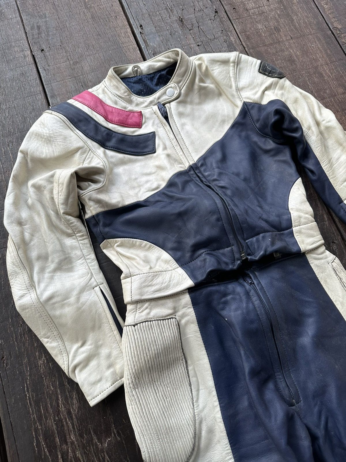 Japanese Brand Giulio leather racing jacket Size XS / US 0-2 / IT 36-38 - 2 Thumbnail