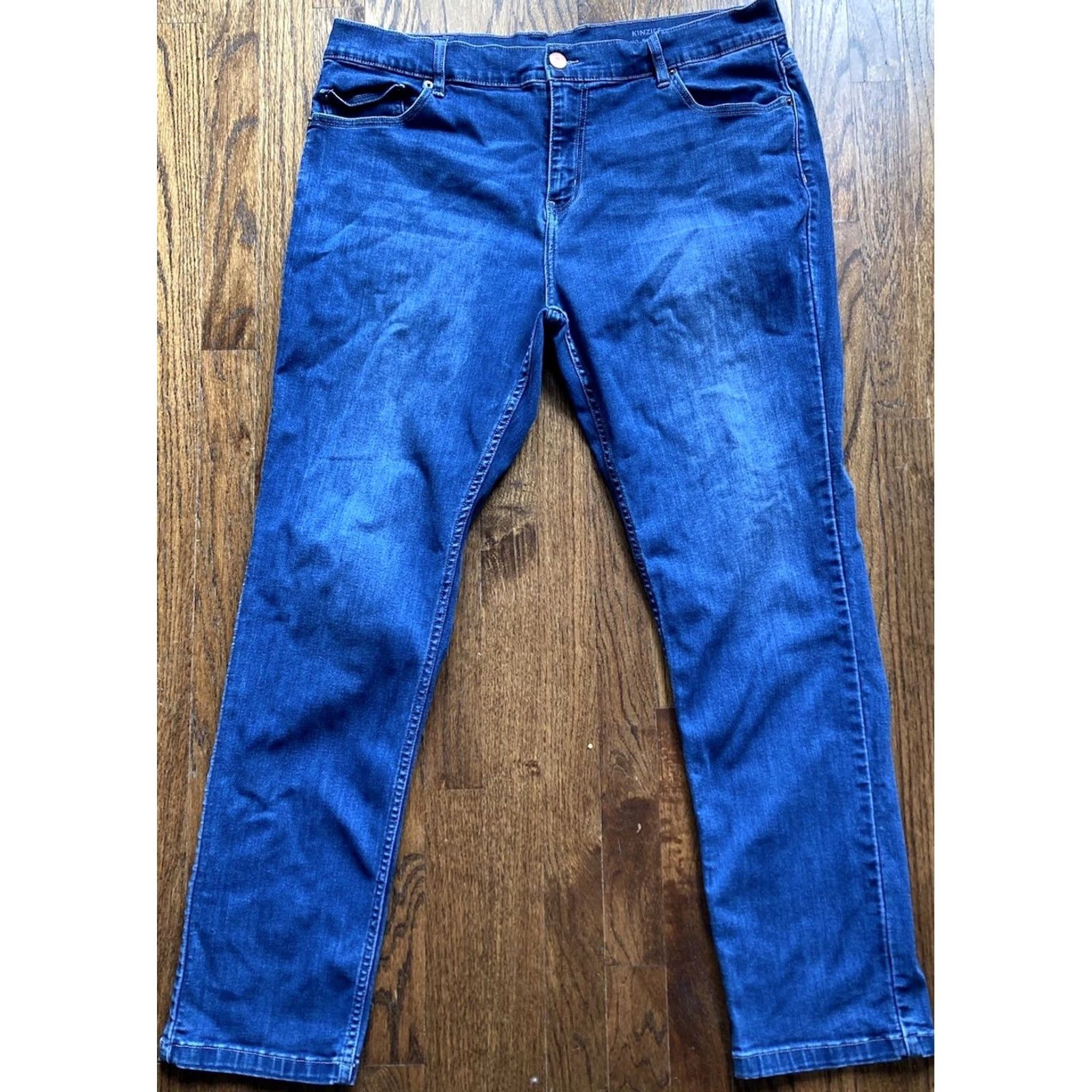 Denime Mugsy Jeans Kinzies FLX4NKZ Jeans 40x32 Blue Denim Regular Fit 5-Pocket Mens Mens Size US 40 / EU 56 - 2 Thumbnail