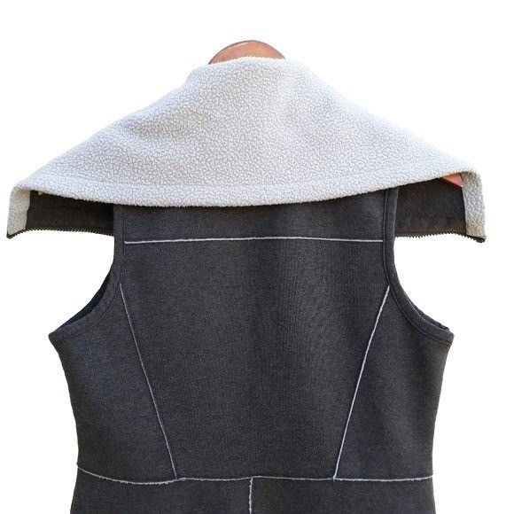 Athleta Athleta Vest Sz S Army Green Patchwork Sweatshirt Sherpa Ted Size S / US 4 / IT 40 - 11 Thumbnail