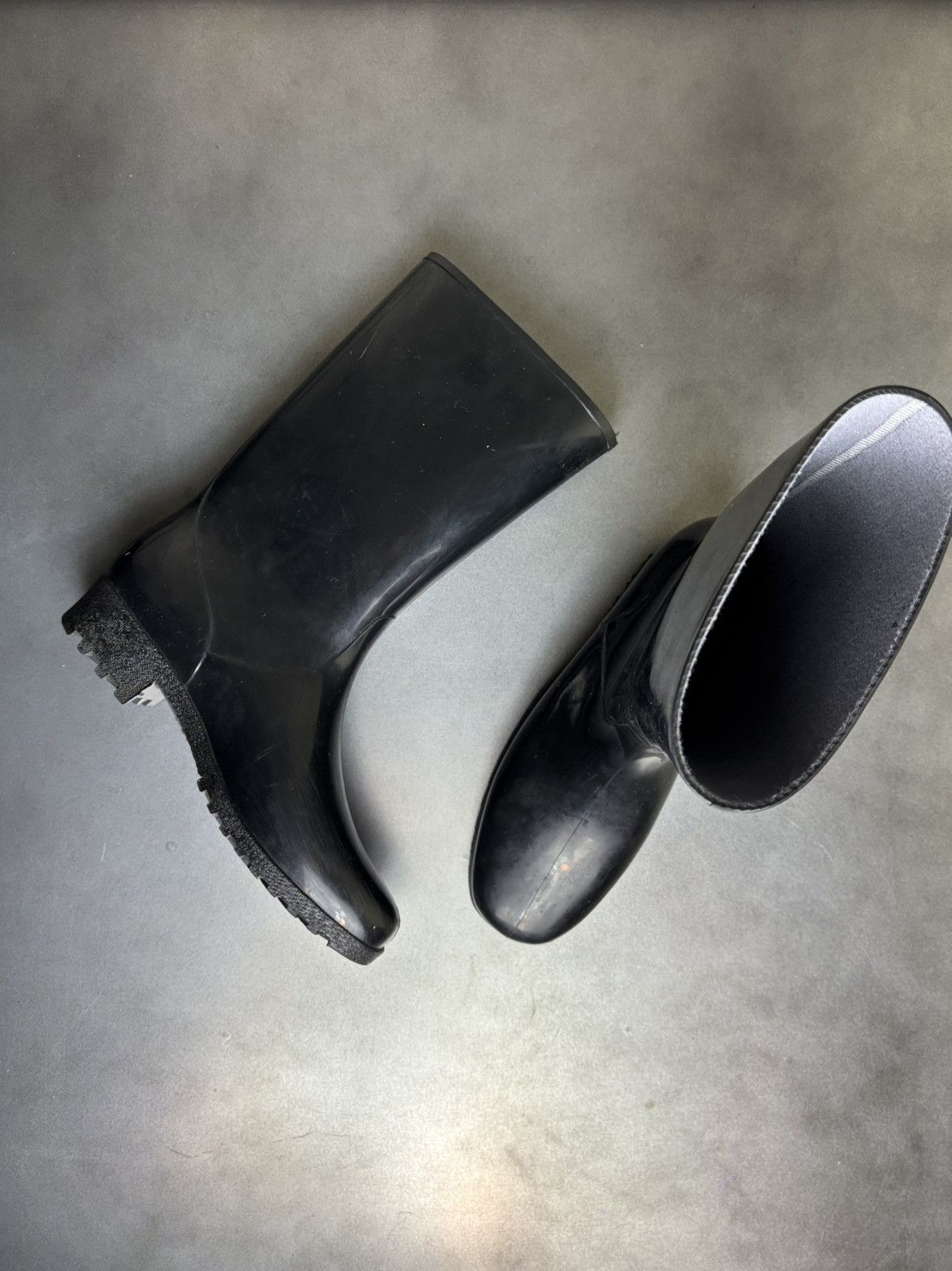 Designer × Hunter × Vintage Vintage Jelly Boots Made in France Clear Rain Boots Garden 8 Size US 8 / IT 38 - 2 Thumbnail