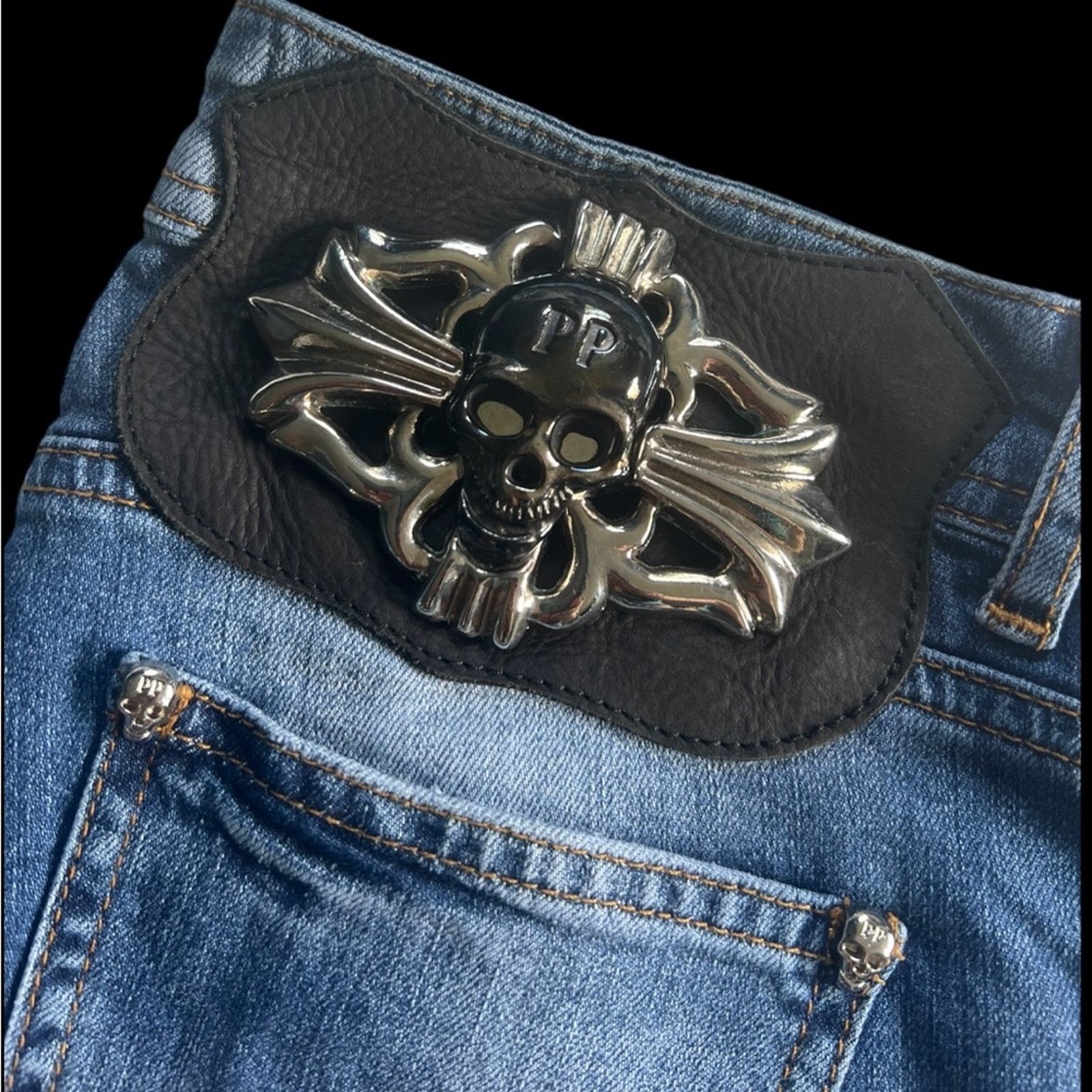 Philipp Plein Philipp Plein Blue Jeans | Size 28 Size 28" / US 6 / IT 42 - 3 Thumbnail