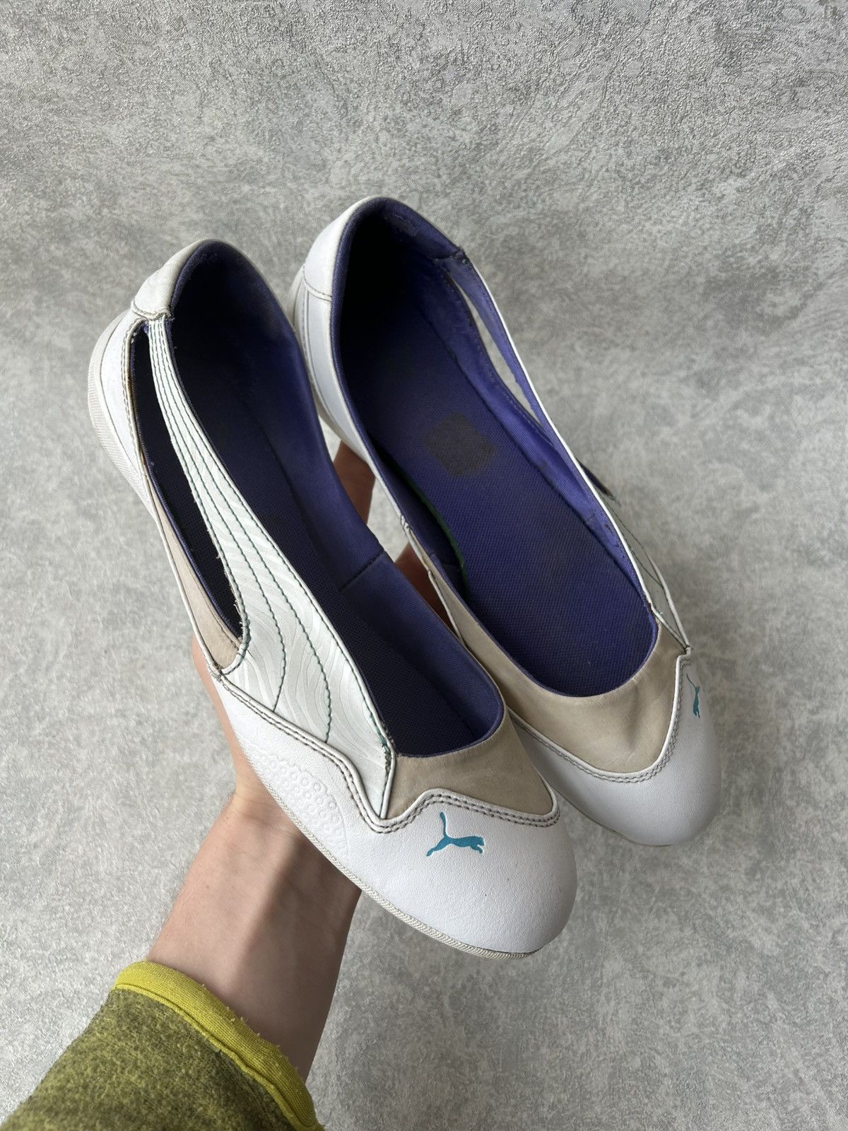 Puma Vintage 00s Y2K Puma Leather Ballerinas Ballet Flats Size US 8.5 / EU 41-42 - 1 Thumbnail